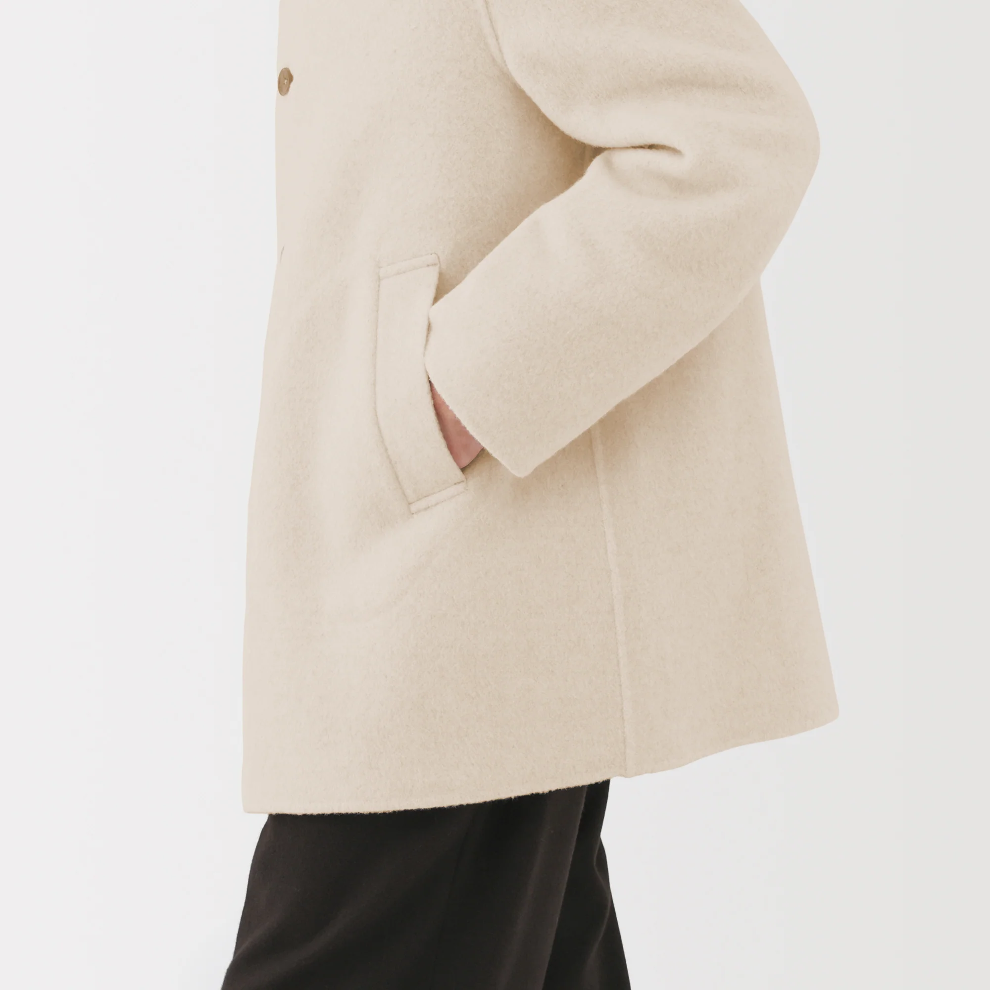 Labo Cashmere Mix Soutien Collar Coat - Image 30