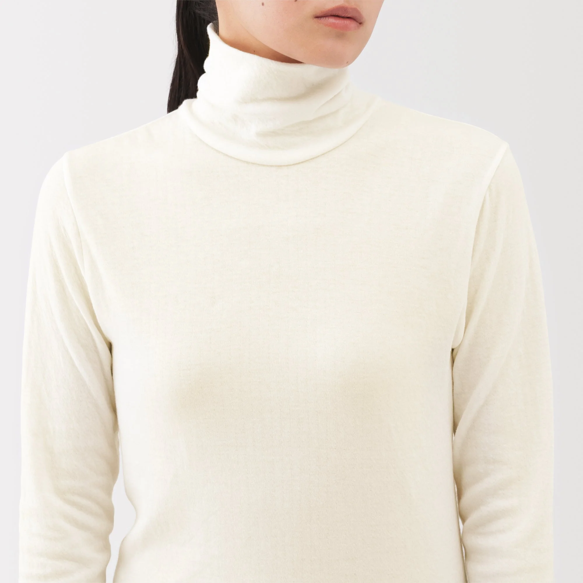 Labo Cotton Cashmere Turtleneck T-Shirt - Image 26