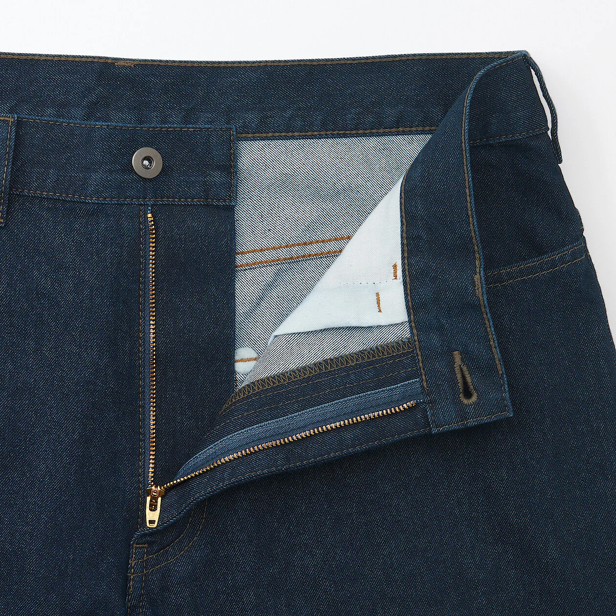 Labo Men's Washi Blend Denim 5-Pocket Wide Pants (L32") - Image 8