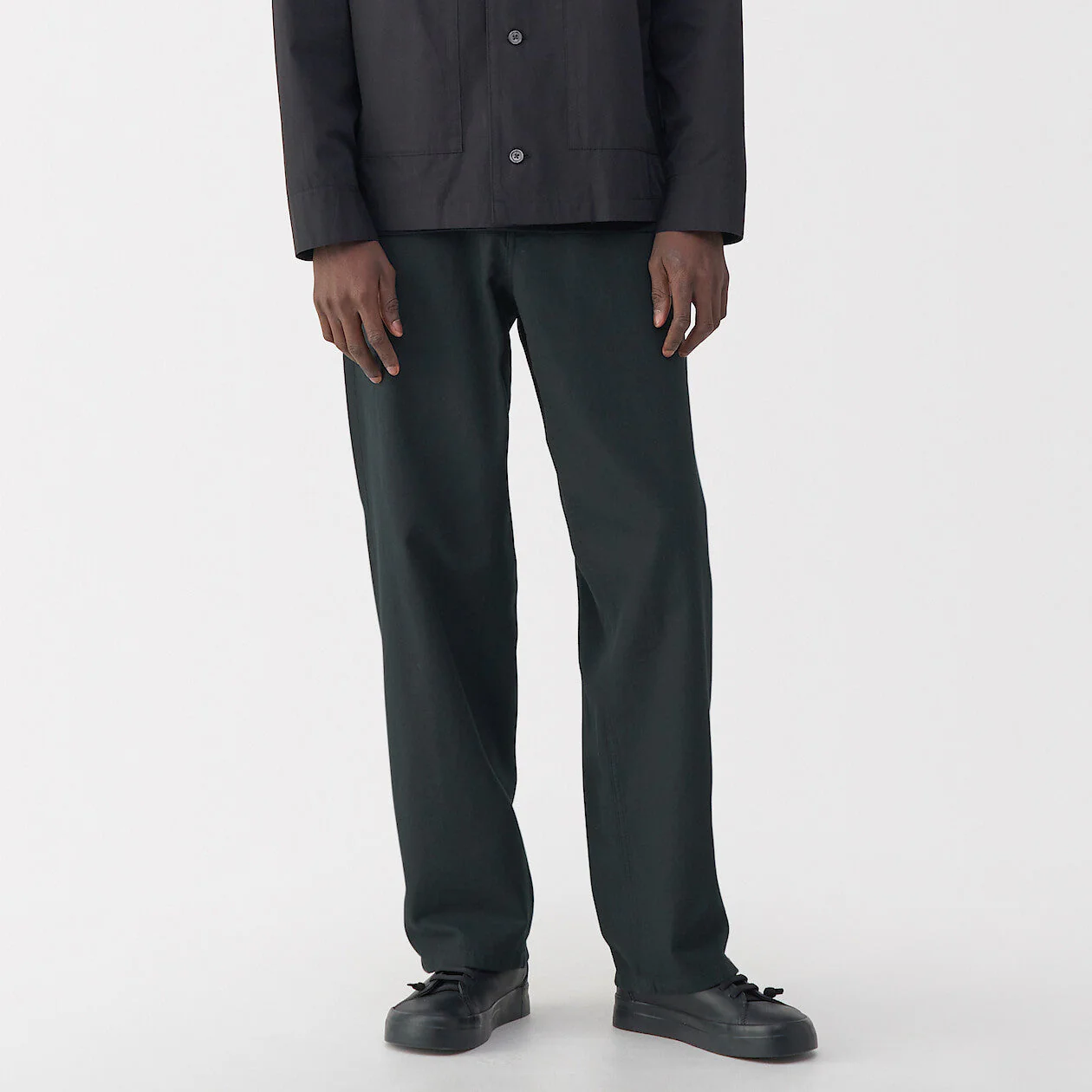 Labo Men's Washi Blend Twill 5-Pocket Wide Pants (L32")