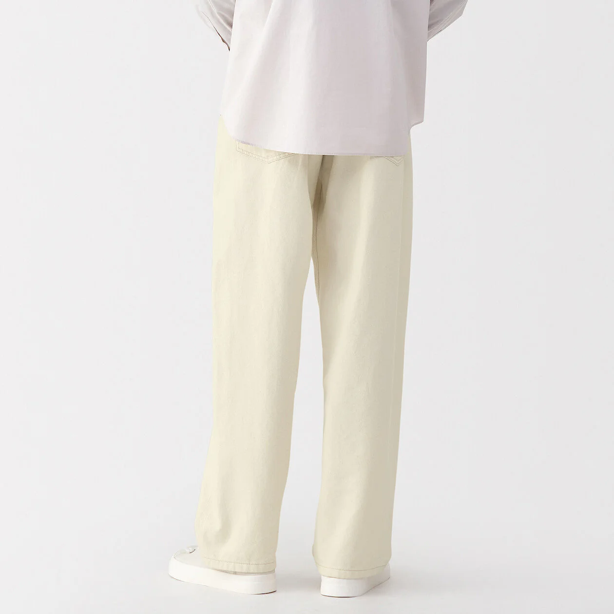 Labo Men's Washi Blend Twill 5-Pocket Wide Pants (L32") - Image 15