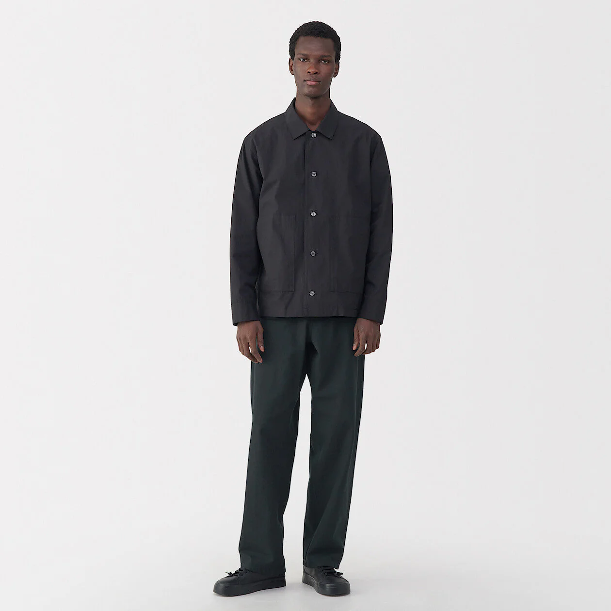 Labo Men's Washi Blend Twill 5-Pocket Wide Pants (L32") - Image 4