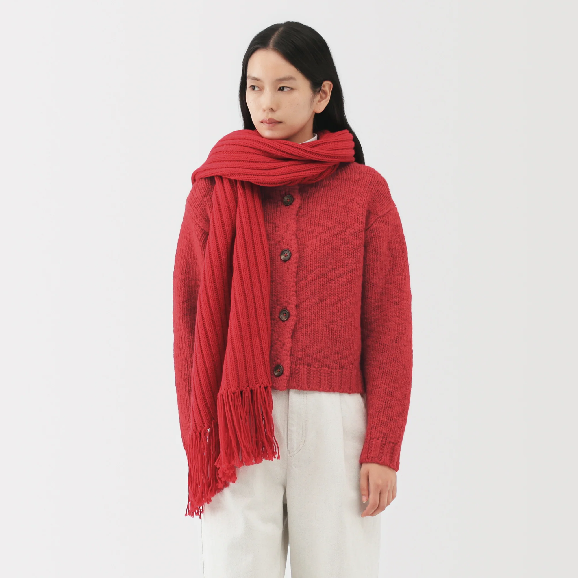 Labo Merino Wool Low-Gauge Stole - Image 12