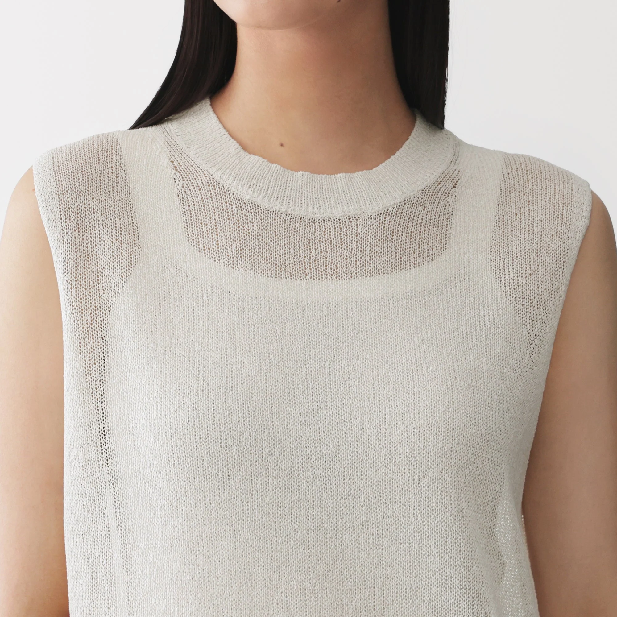 Labo Washi Blend Sleeveless Sweater - Image 7