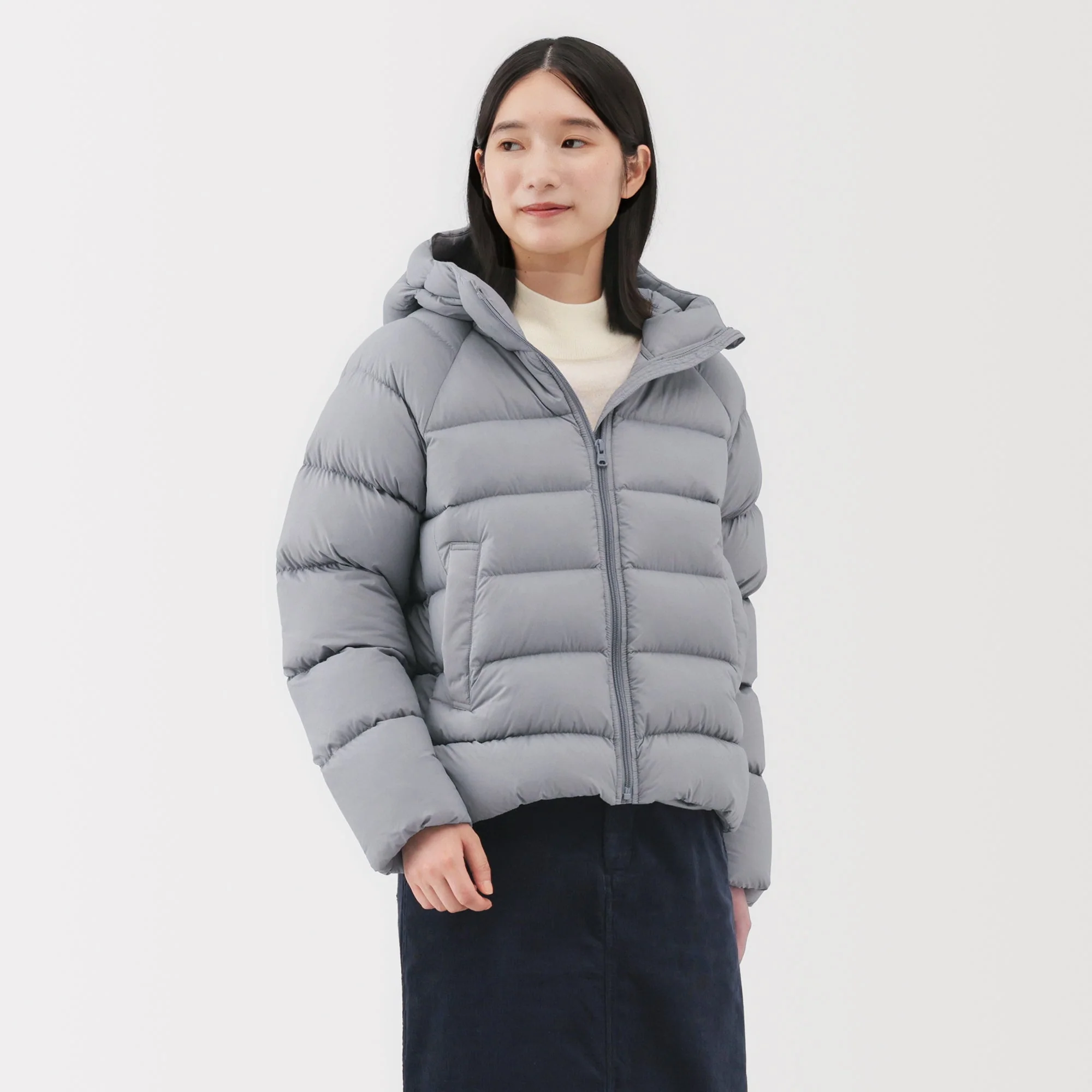 Lightweight Down Hooded Jacket - Image 3