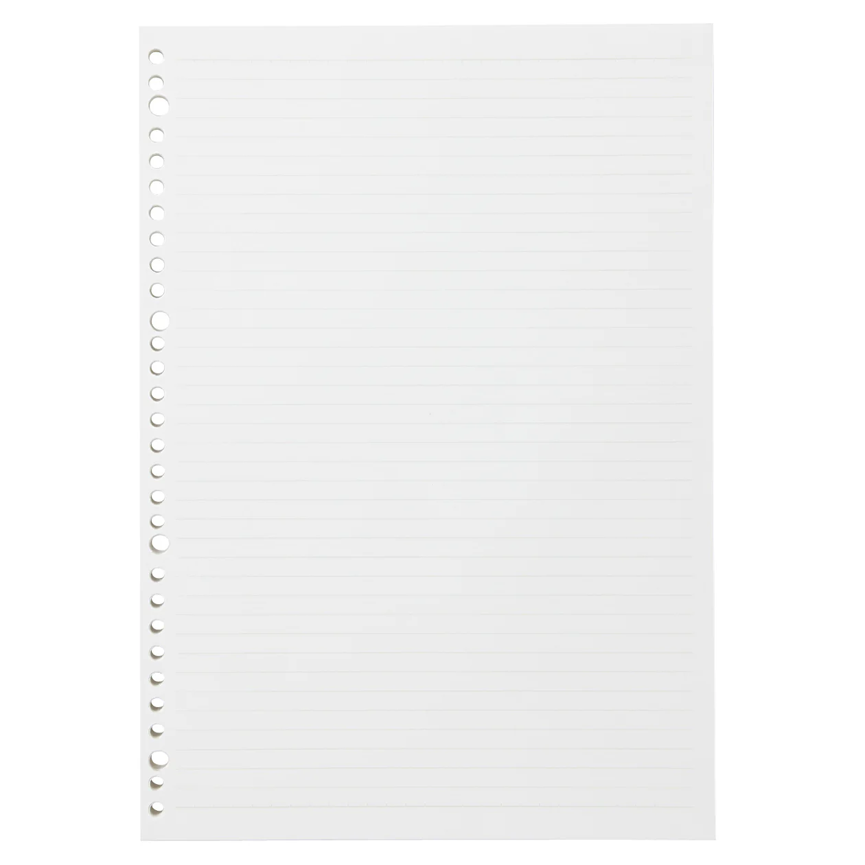 Loose-Leaf Paper A4 7mm Lined