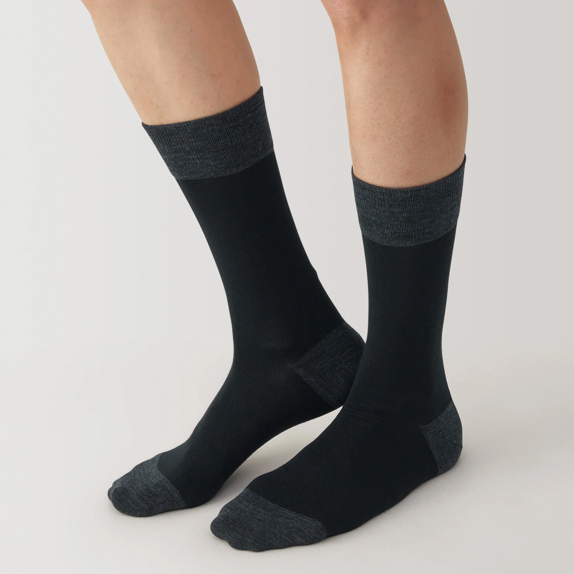Right Angle Lustrous Wool Mix Thin Socks - Image 6