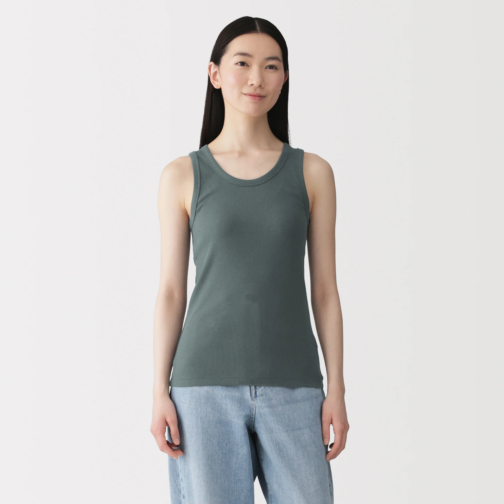 Lyocell Blend Rib Tank Top - Image 27
