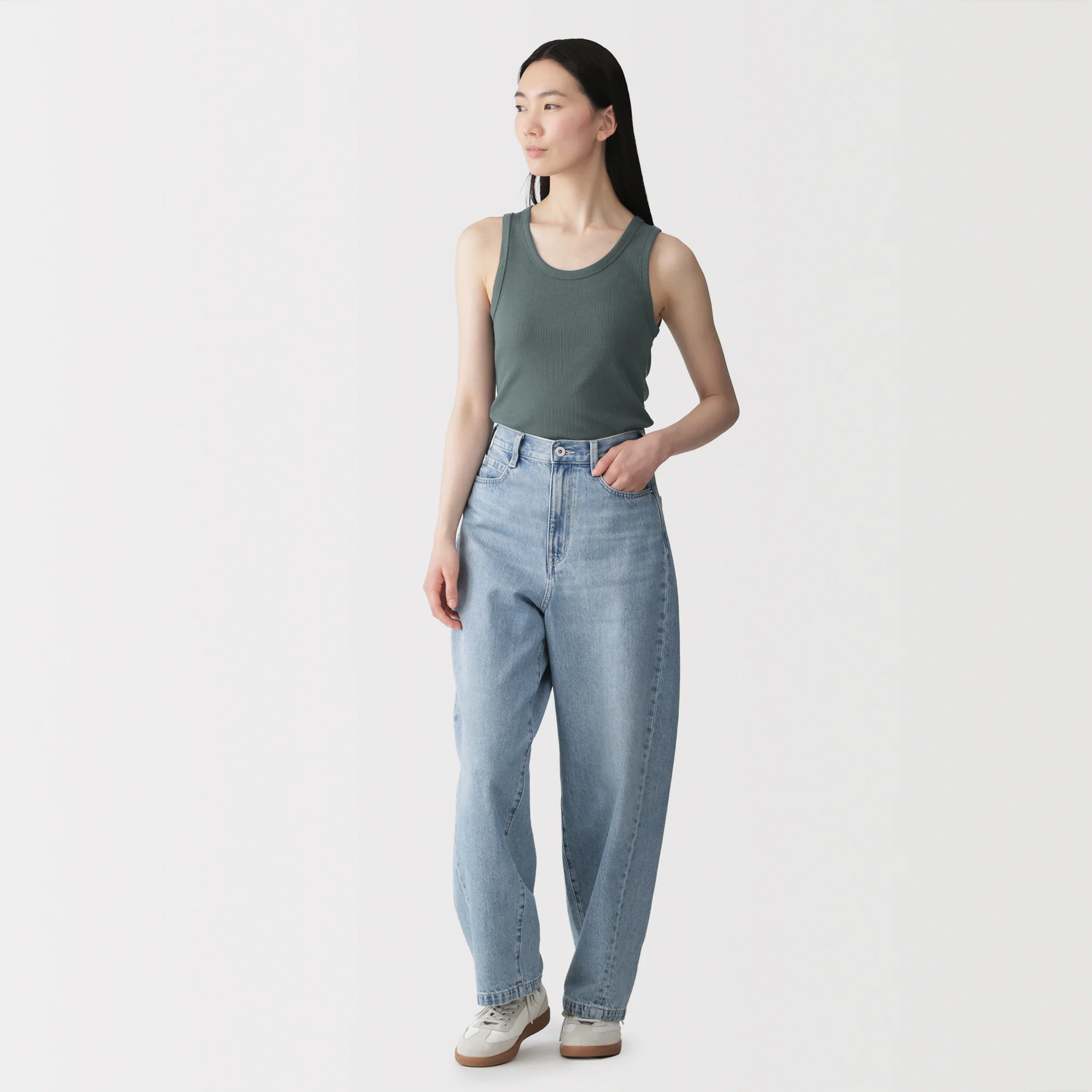 Lyocell Blend Rib Tank Top - Image 28