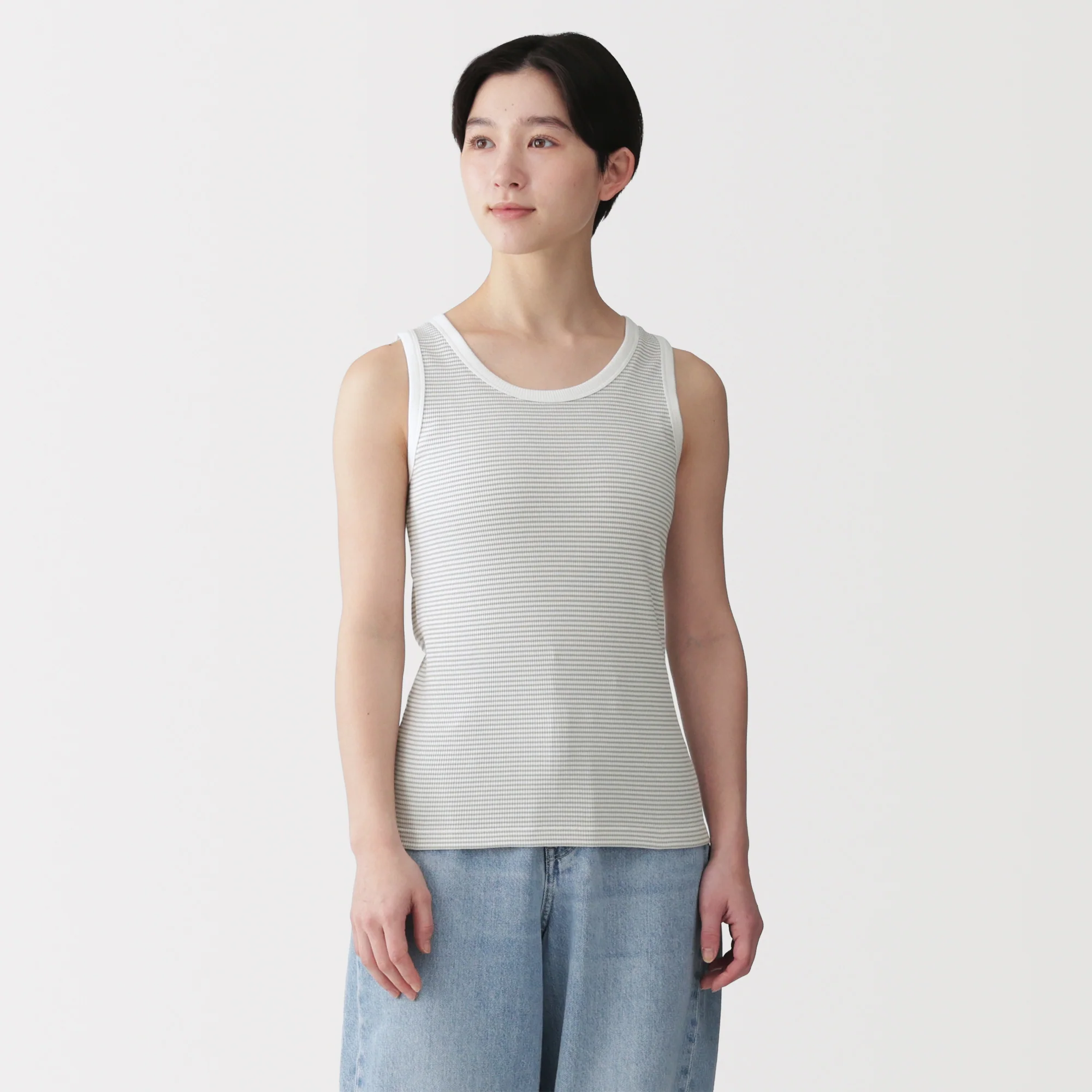 Lyocell Blend Rib Tank Top - Image 35