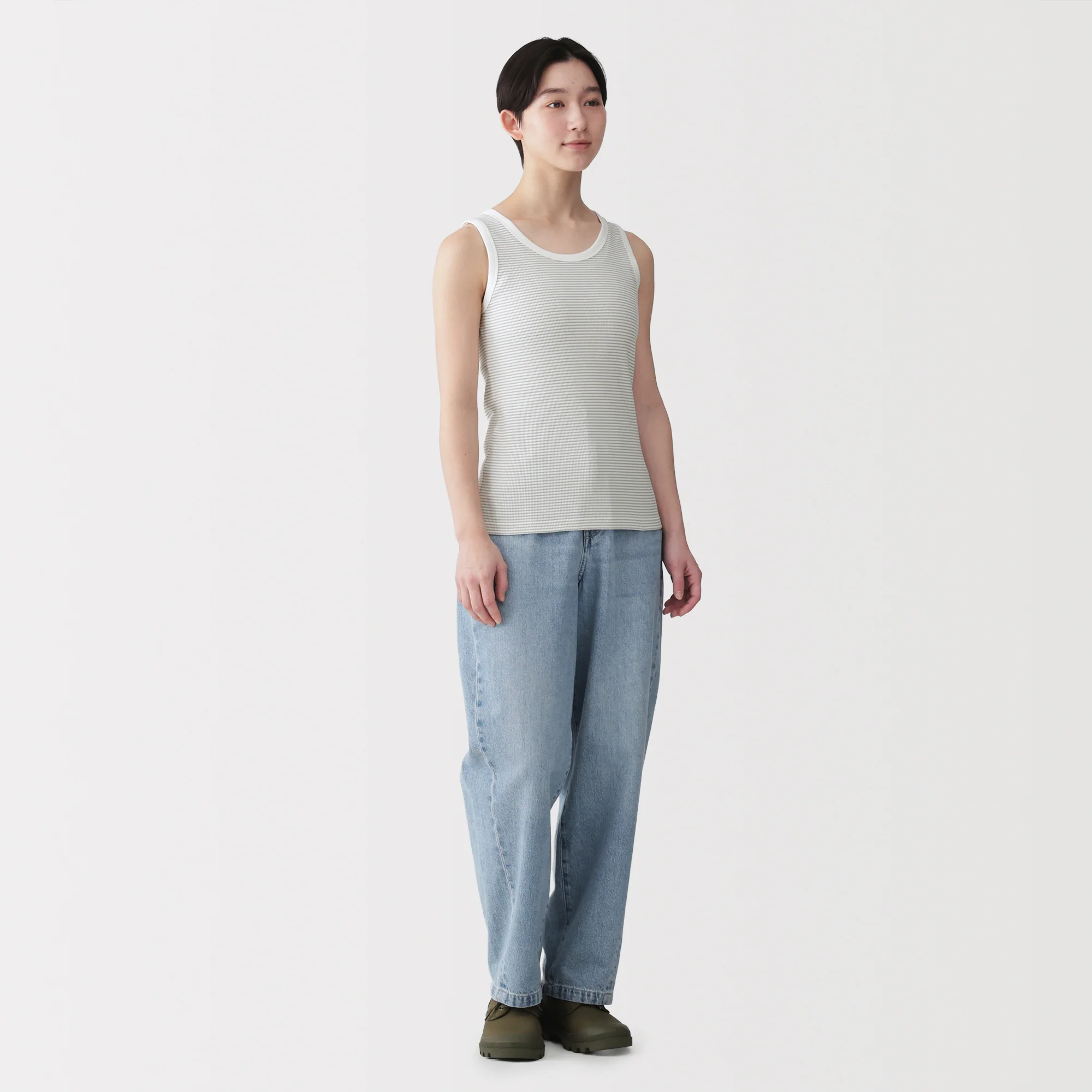 Lyocell Blend Rib Tank Top - Image 36