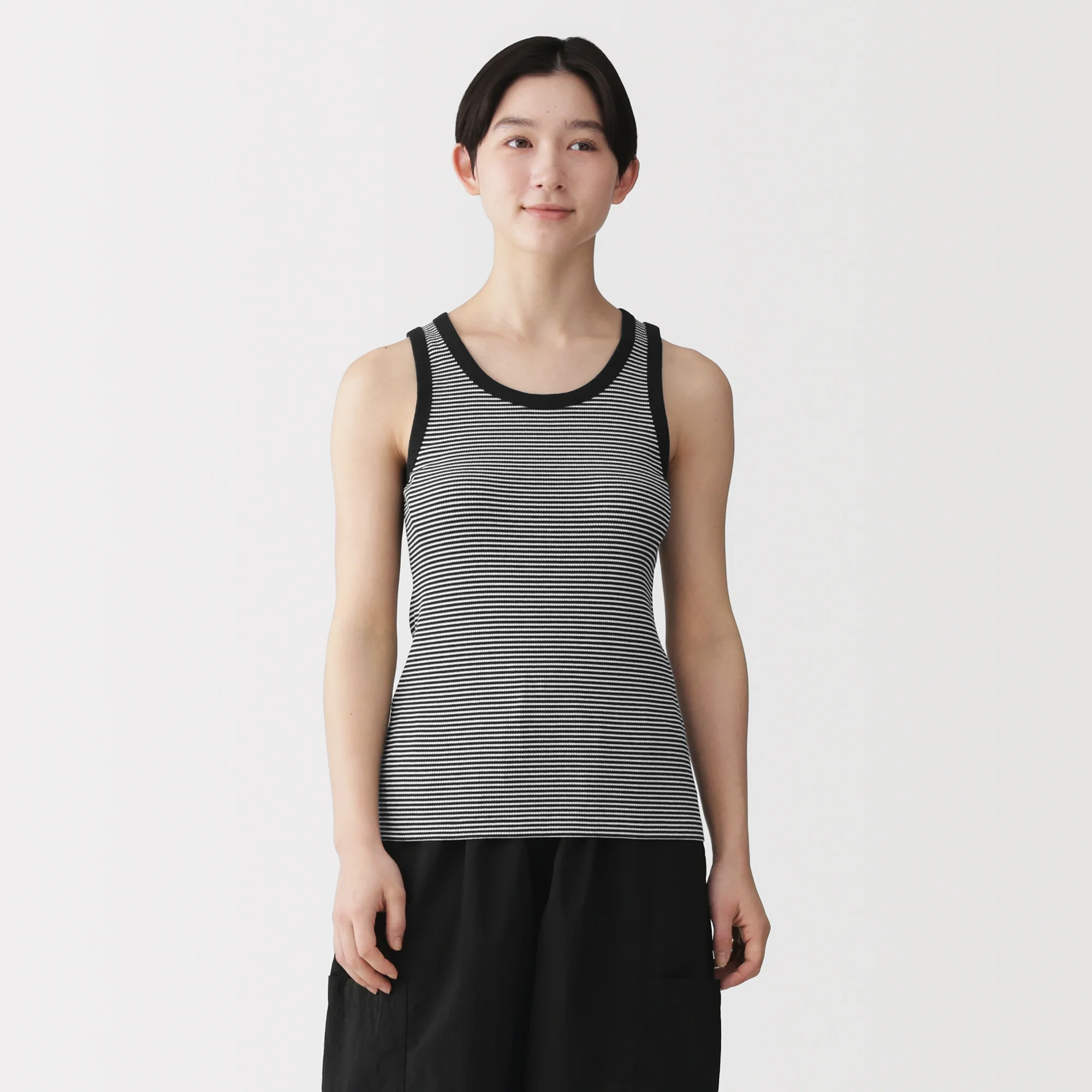 Lyocell Blend Rib Tank Top - Image 43