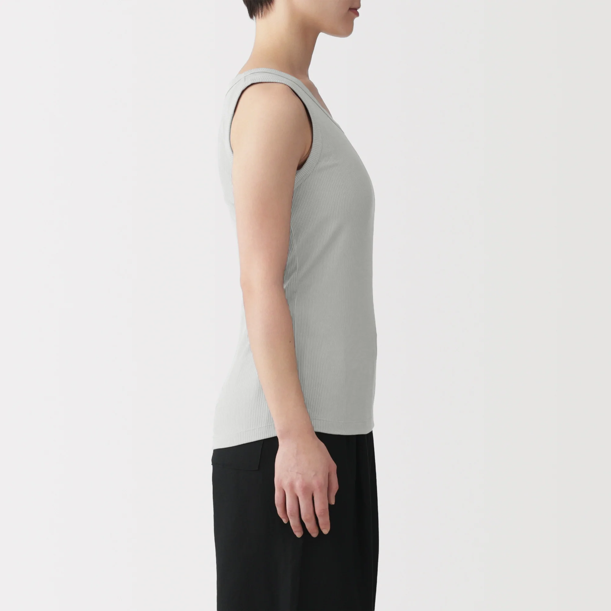 Lyocell Blend Rib Tank Top - Image 45