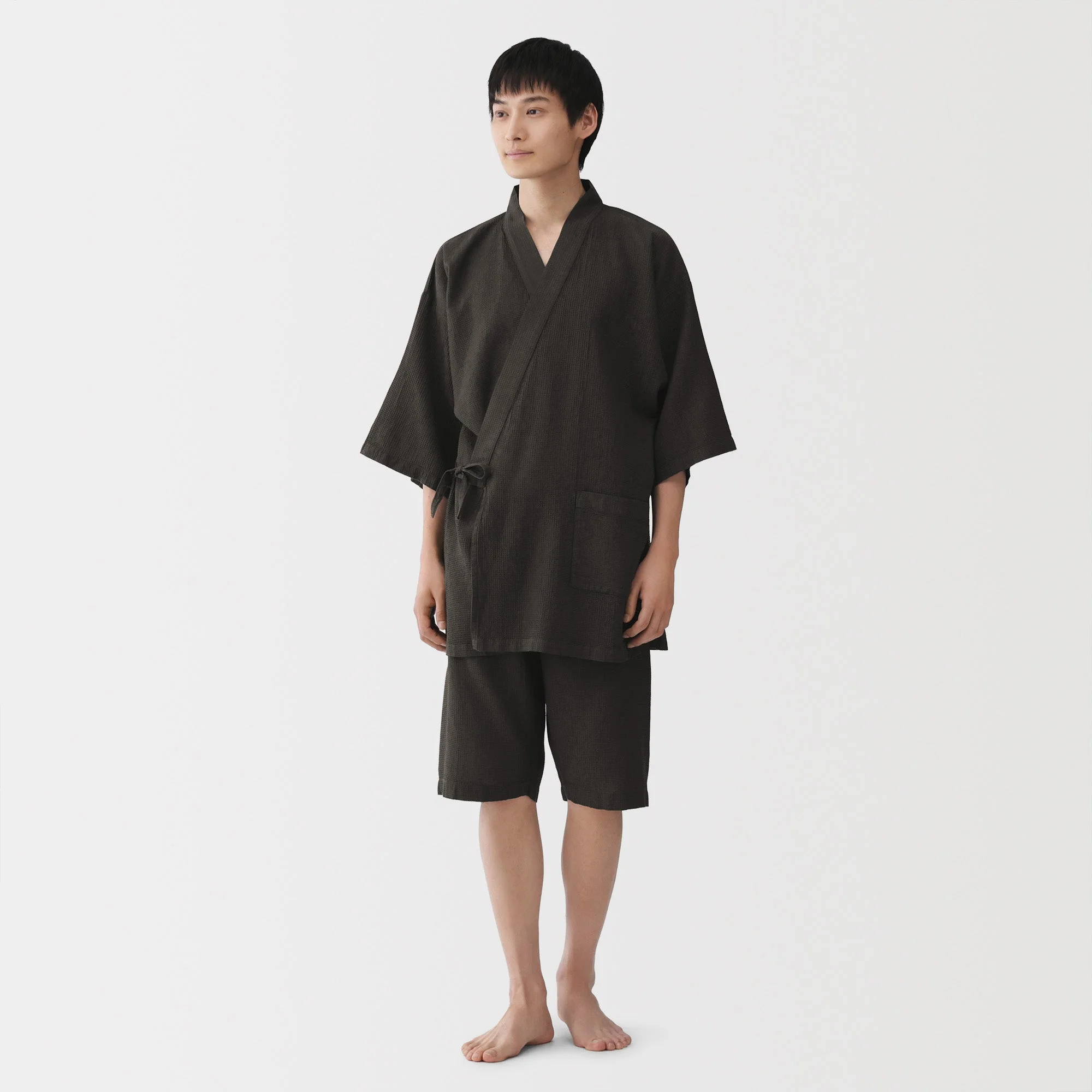 Lyocell Blend Waffle Jinbei - Image 14