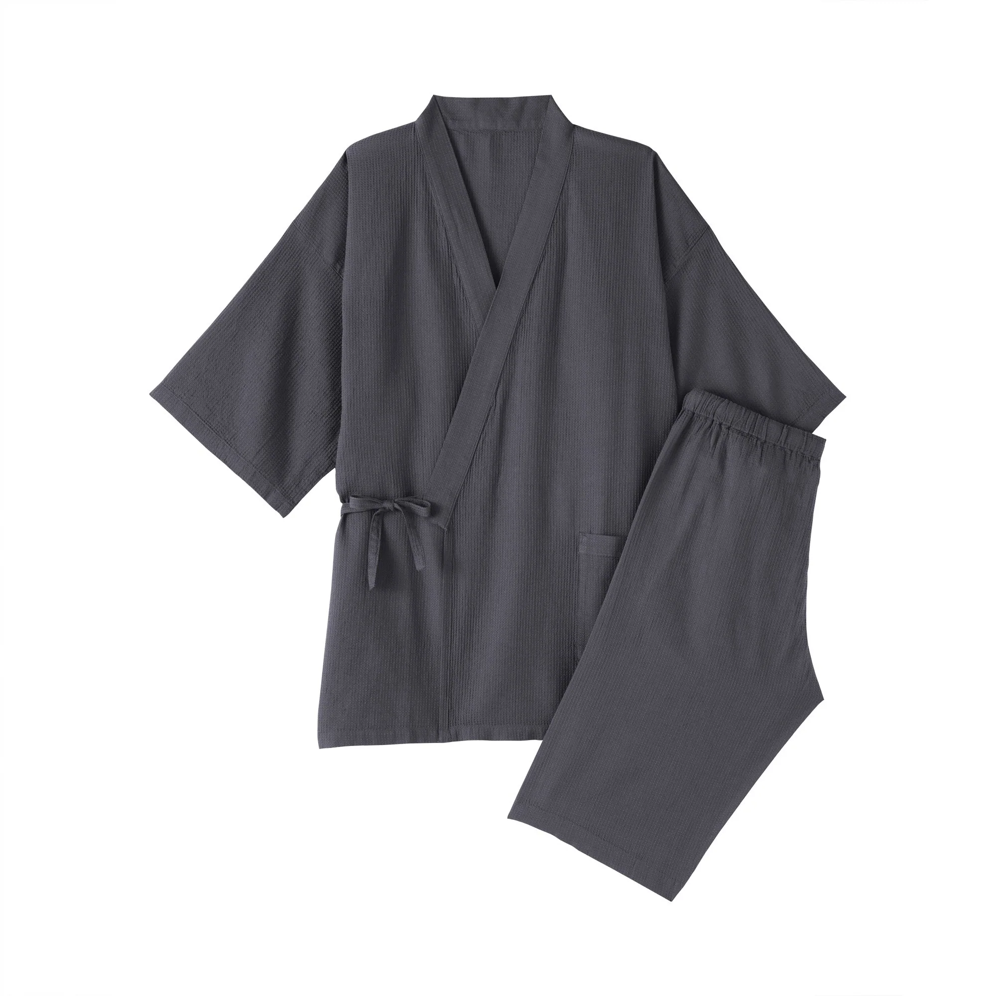 Lyocell Blend Waffle Jinbei - Image 2