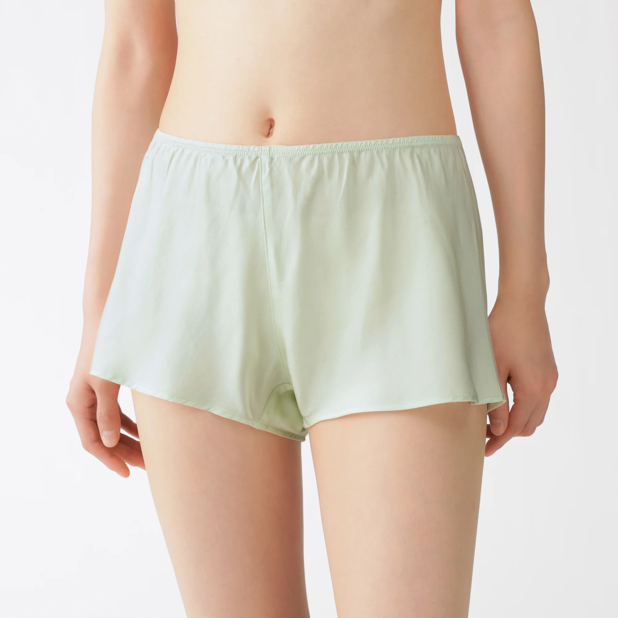 Lyocell Satin Flared Shorts - Image 13