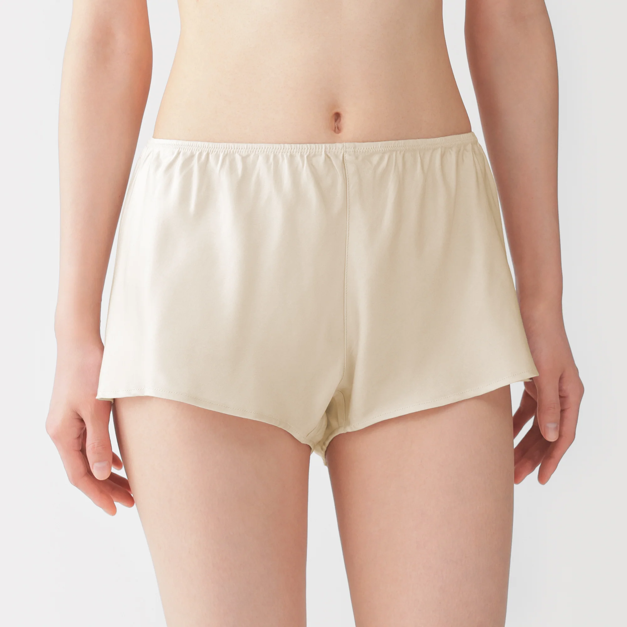Lyocell Satin Flared Shorts - Image 8