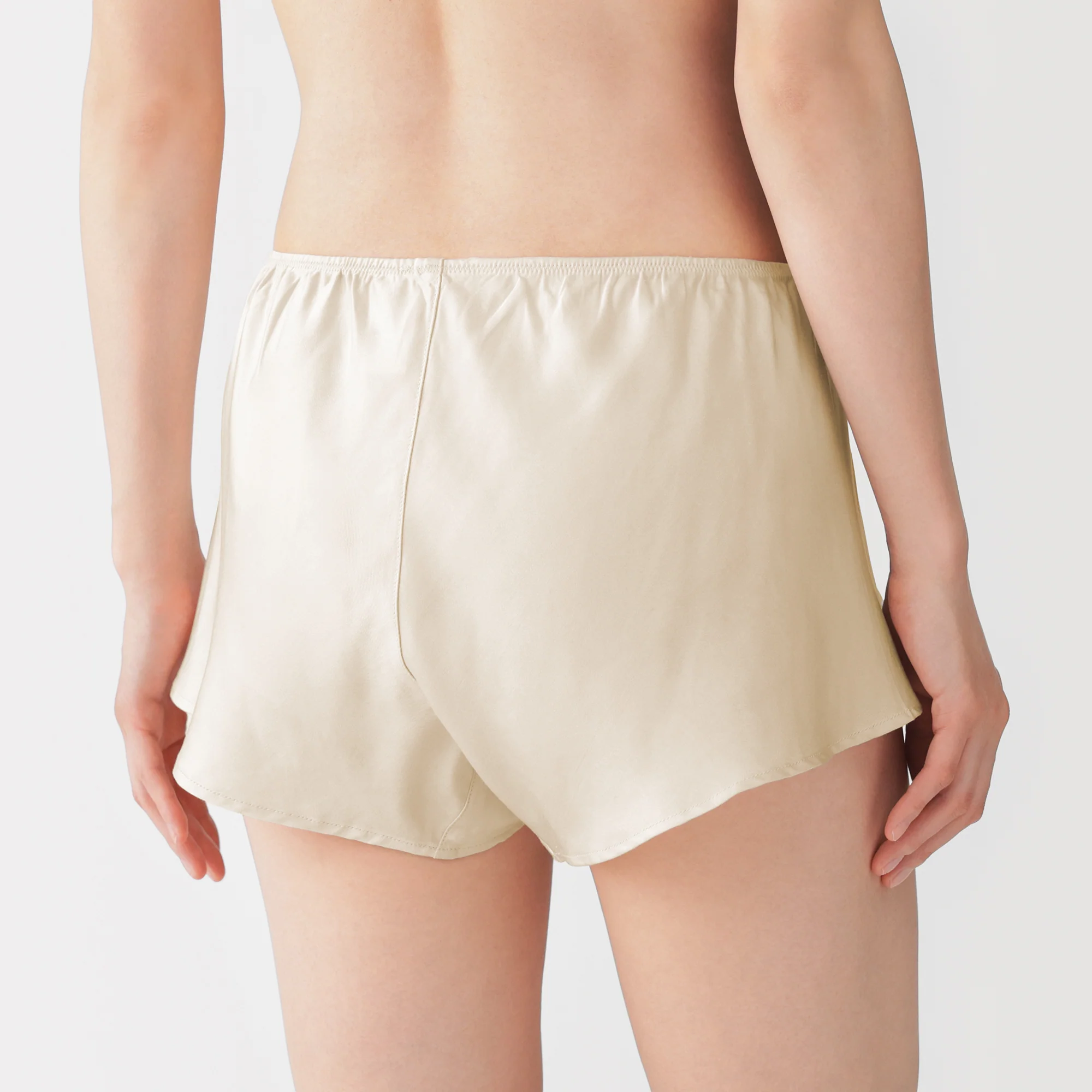 Lyocell Satin Flared Shorts - Image 9
