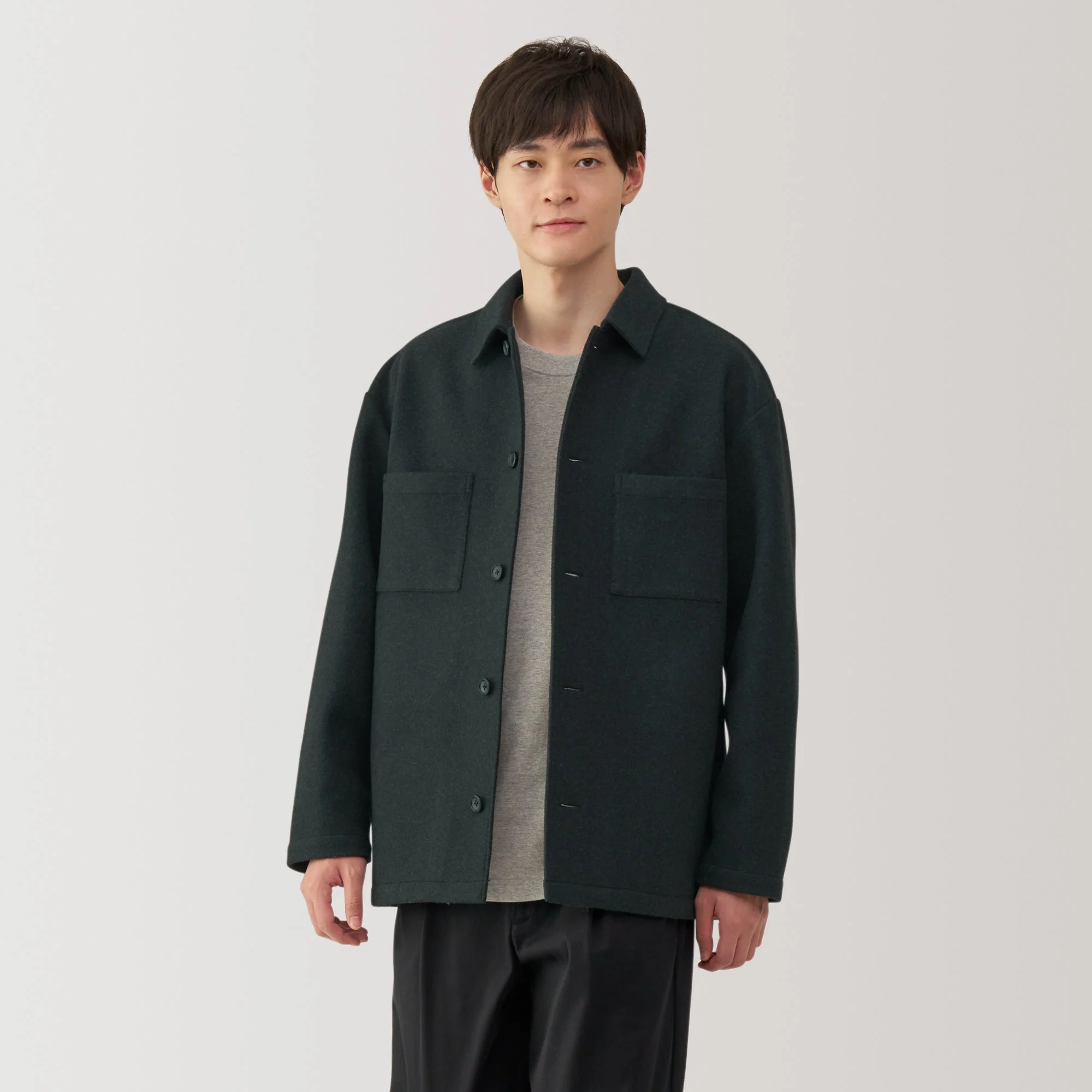 Men's Brushed Stretch Shirt Jacket - Image 3