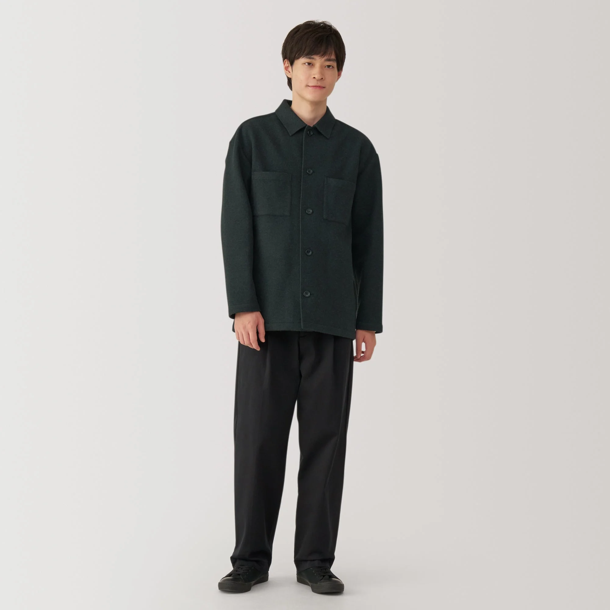 Men's Brushed Stretch Shirt Jacket - Image 4