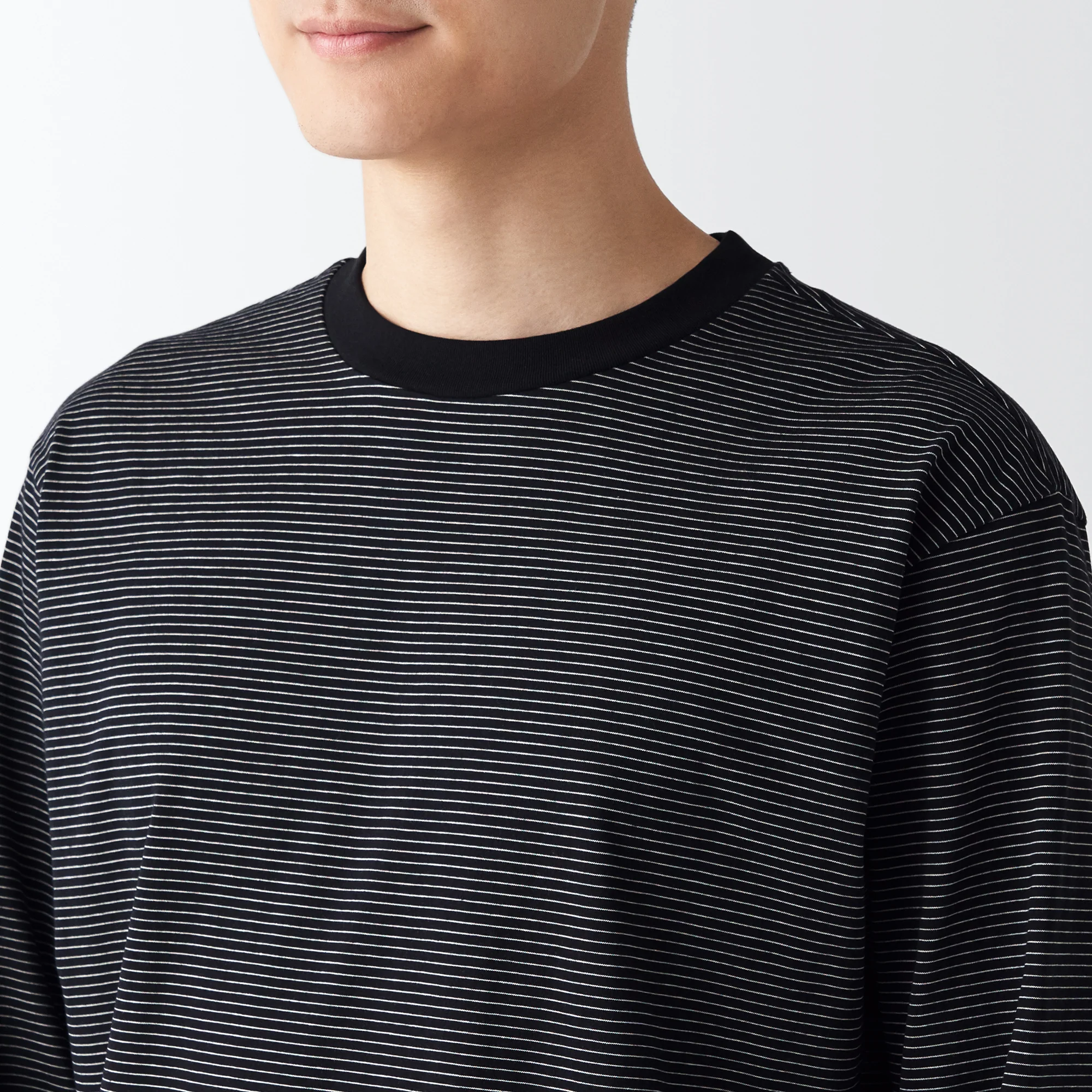 Men's Jersey Crew Neck Long Sleeve Patterned T-Shirt - Image 28