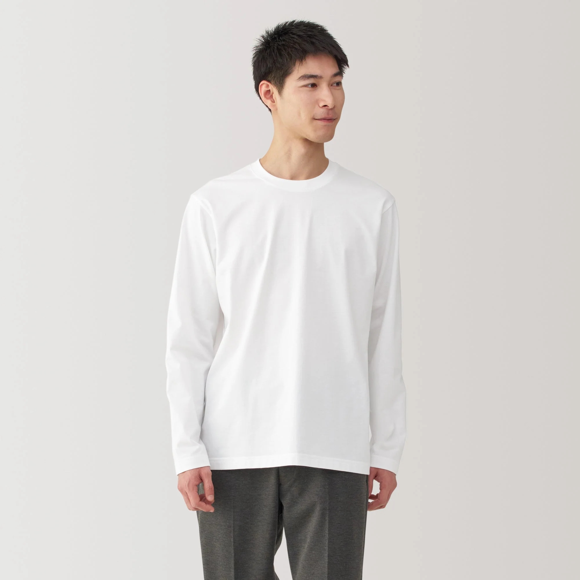 Men's Jersey Crew Neck Long Sleeve T-Shirt - Image 10