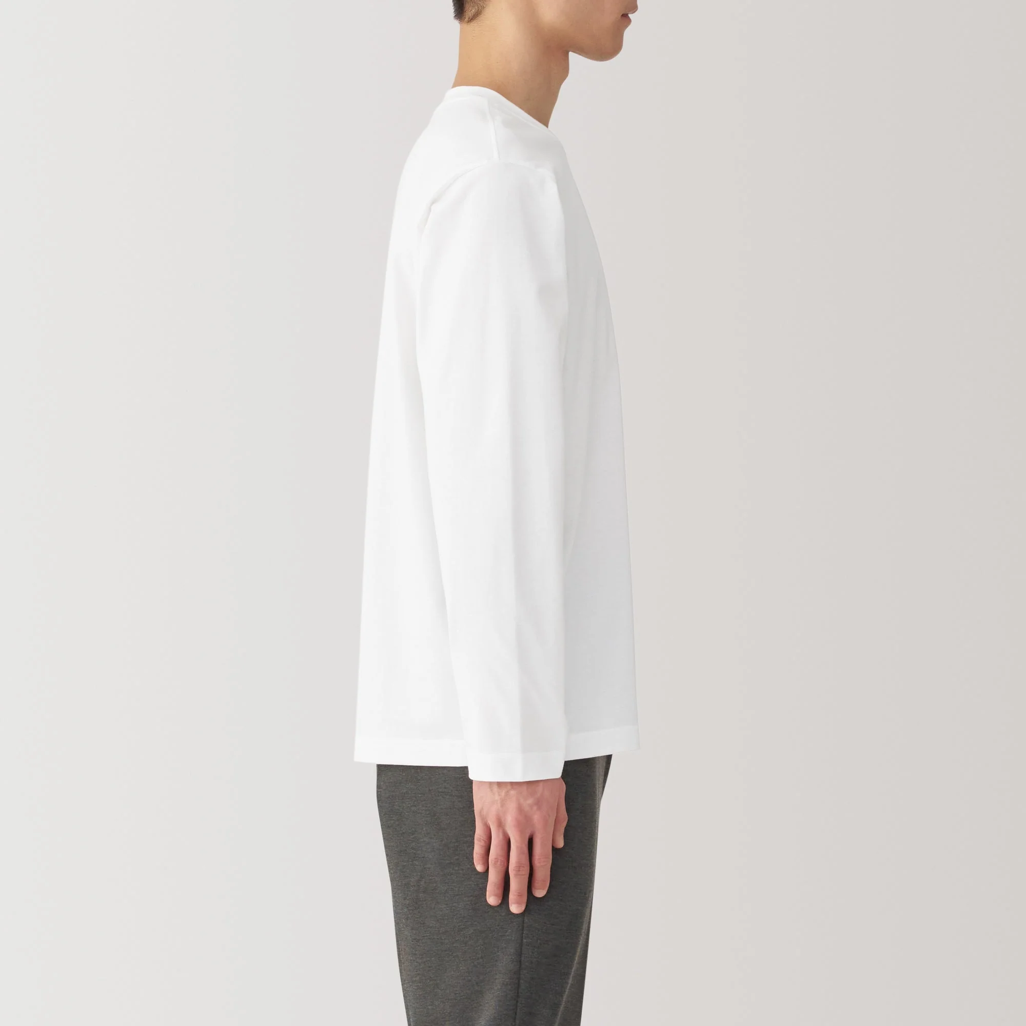 Men's Jersey Crew Neck Long Sleeve T-Shirt - Image 12