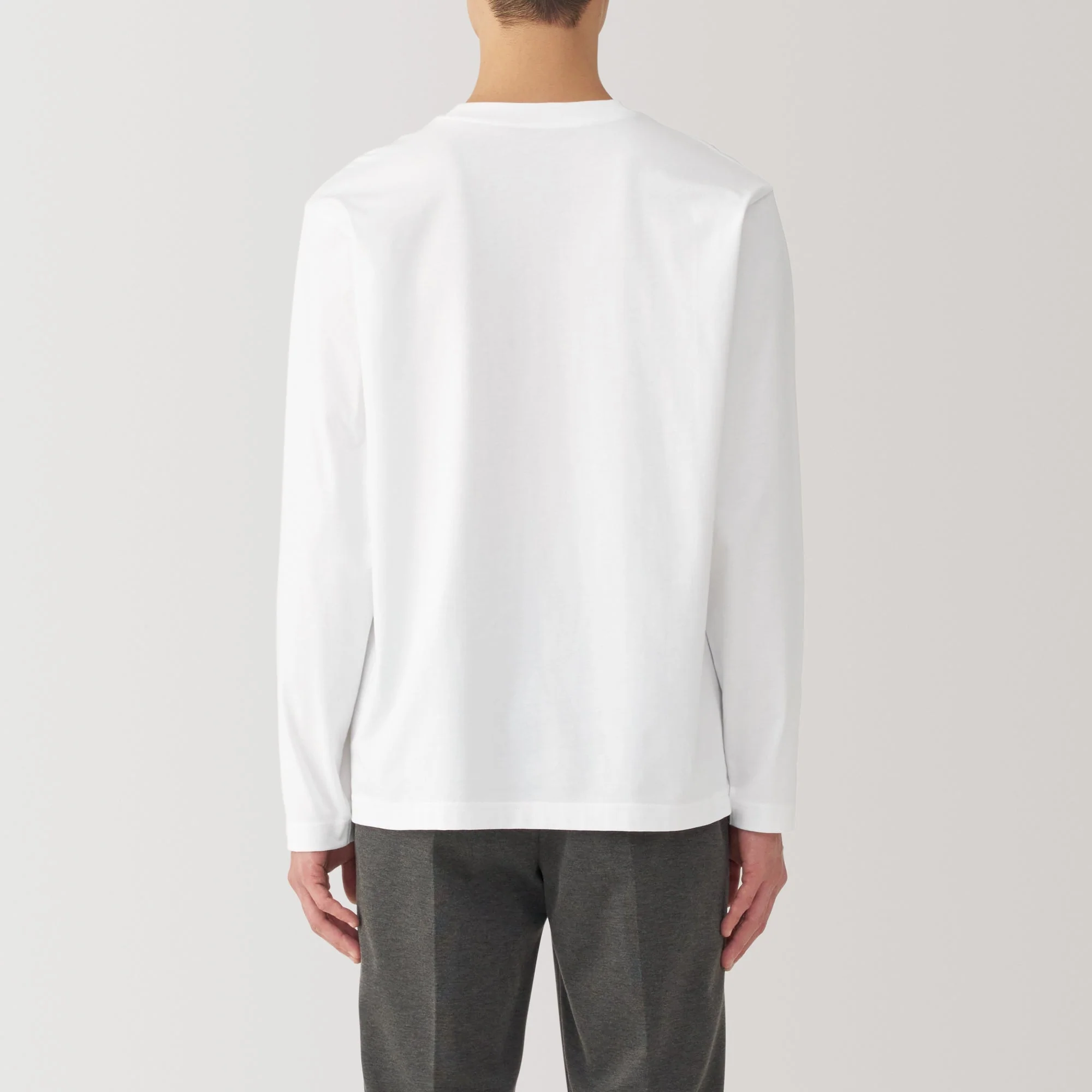 Men's Jersey Crew Neck Long Sleeve T-Shirt - Image 13
