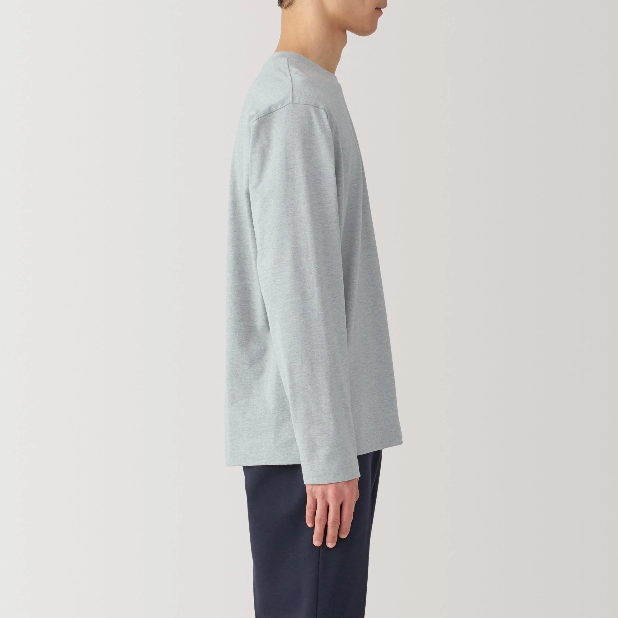 Men's Jersey Crew Neck Long Sleeve T-Shirt - Image 19