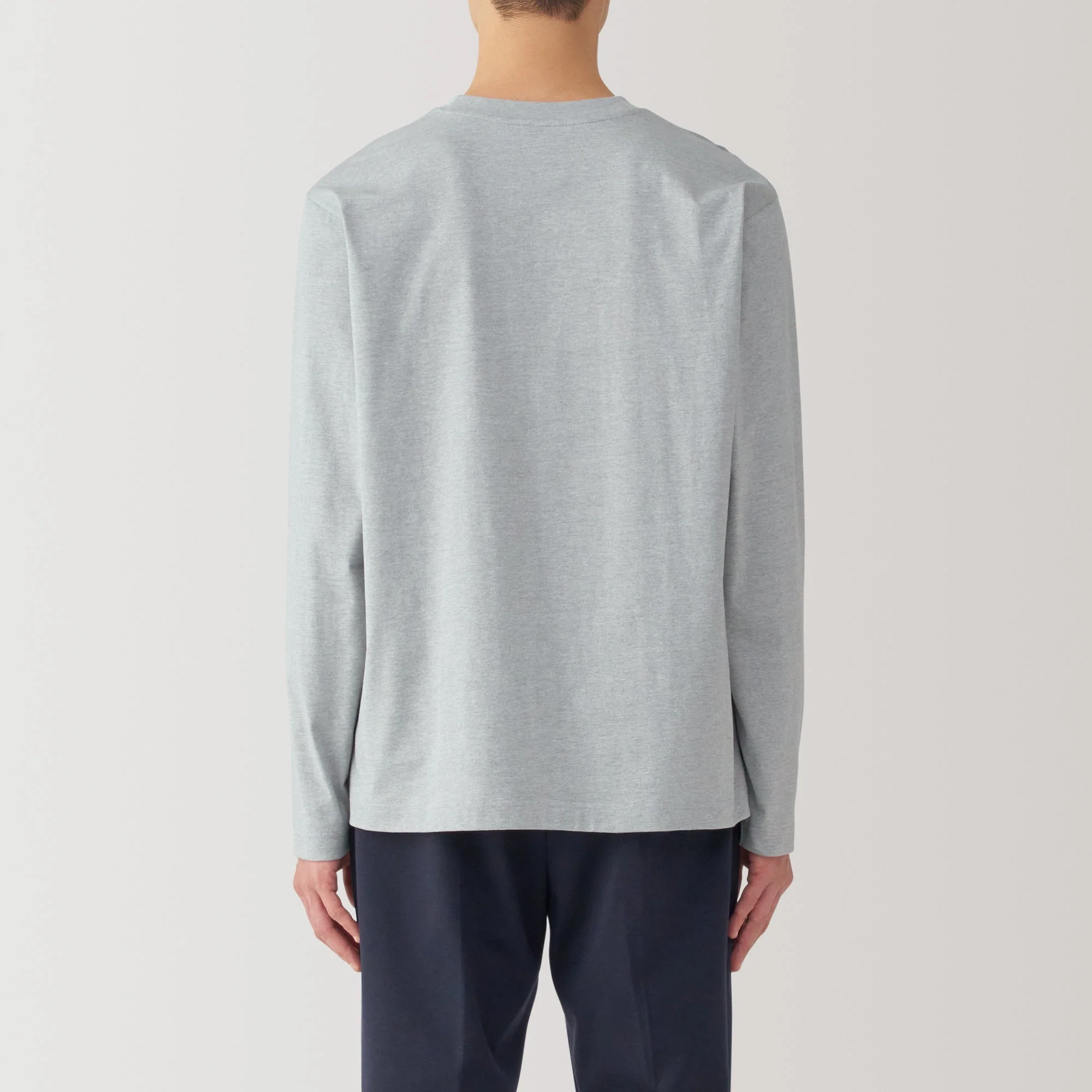Men's Jersey Crew Neck Long Sleeve T-Shirt - Image 20