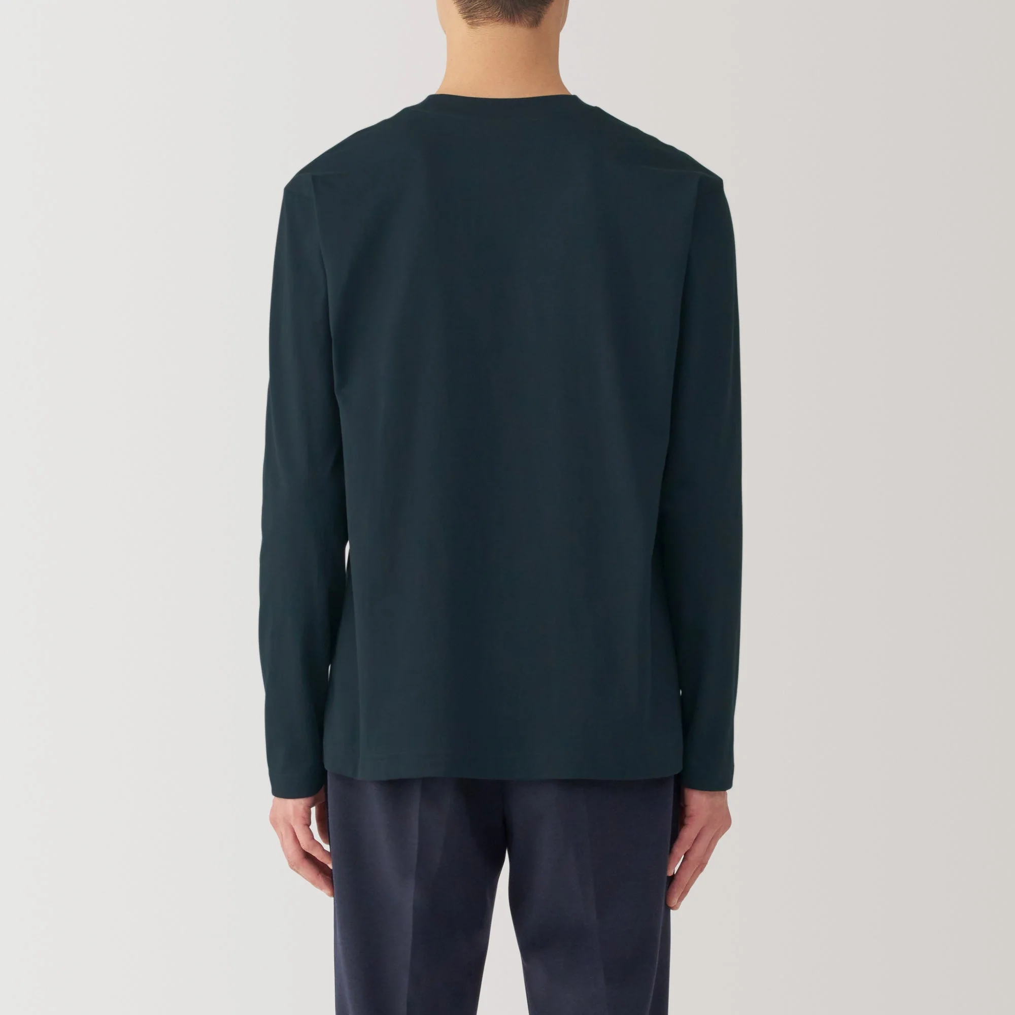 Men's Jersey Crew Neck Long Sleeve T-Shirt - Image 48