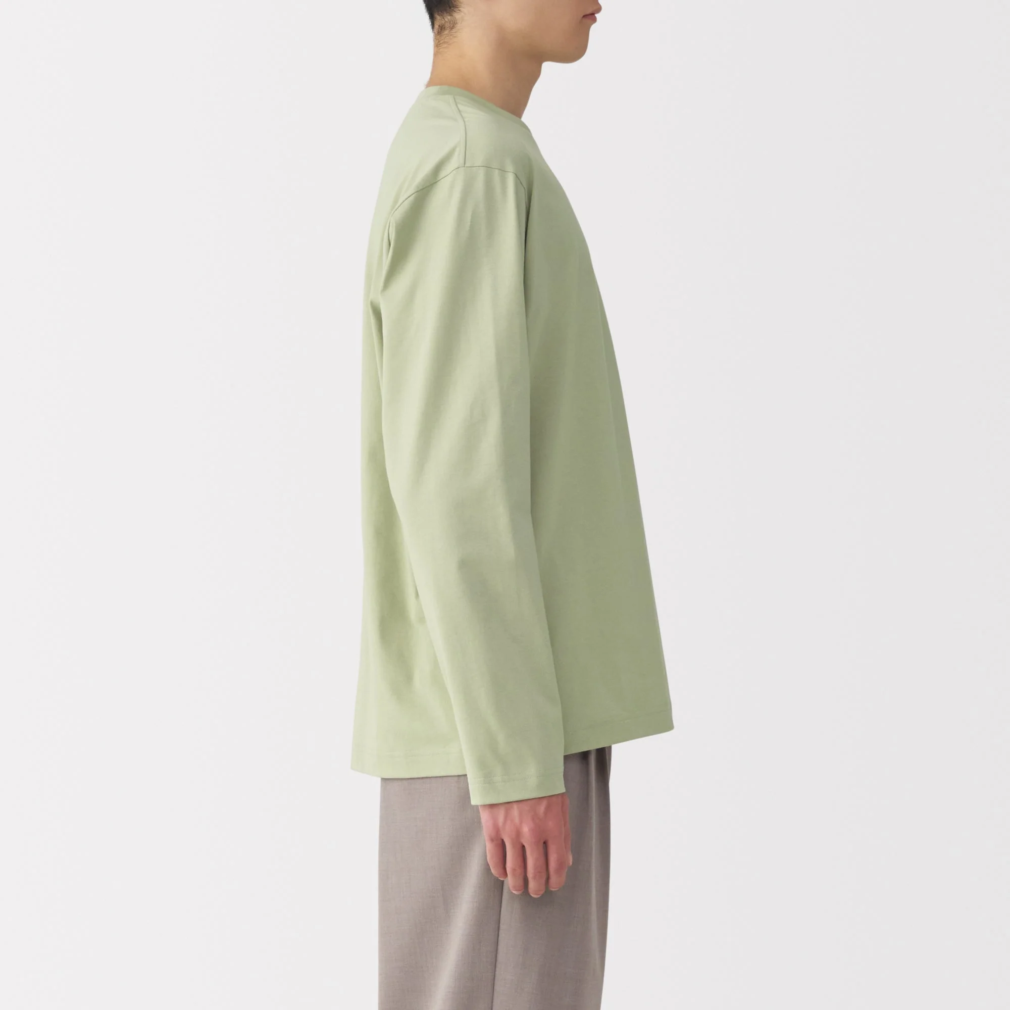 Men's Jersey Crew Neck Long Sleeve T-Shirt - Image 5