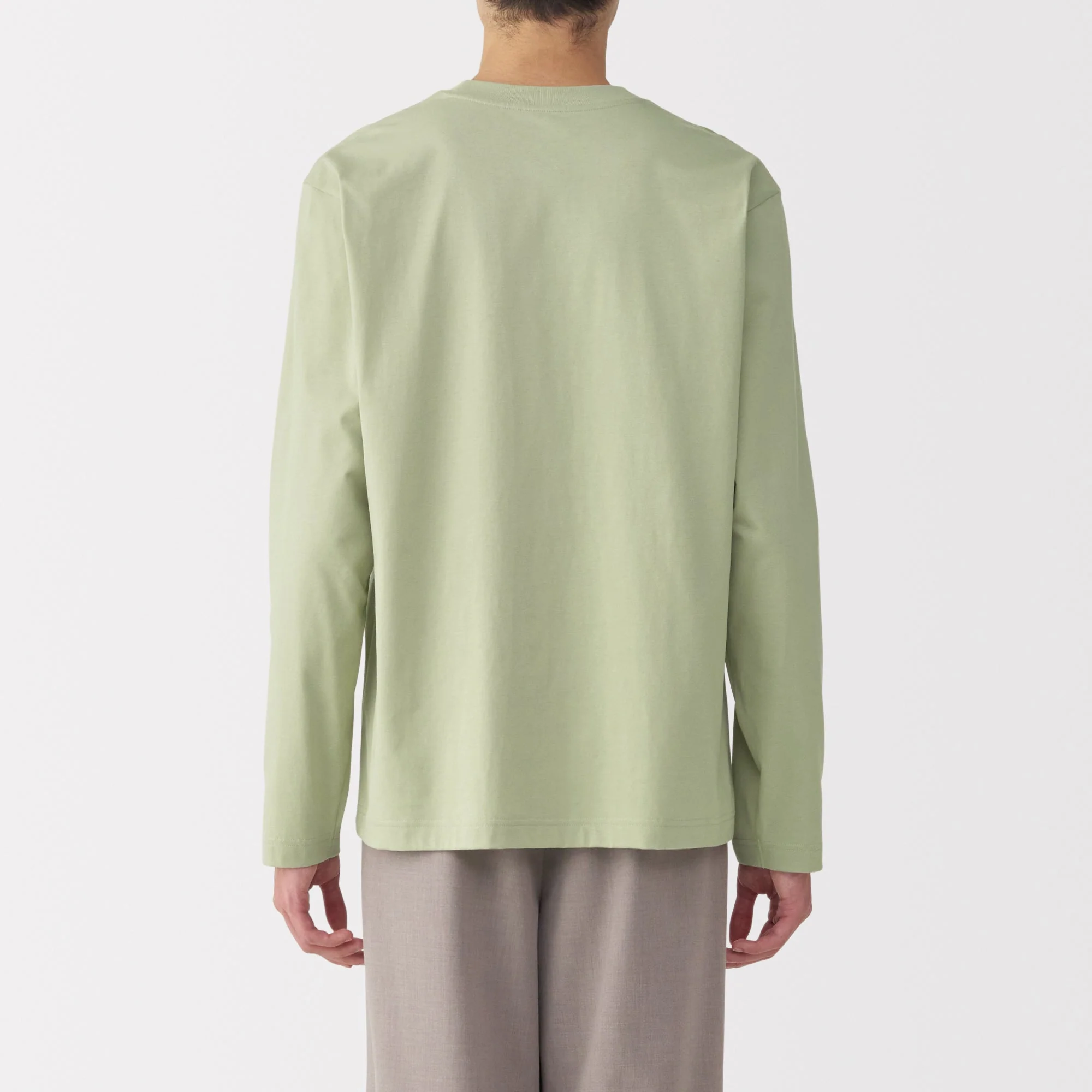 Men's Jersey Crew Neck Long Sleeve T-Shirt - Image 6
