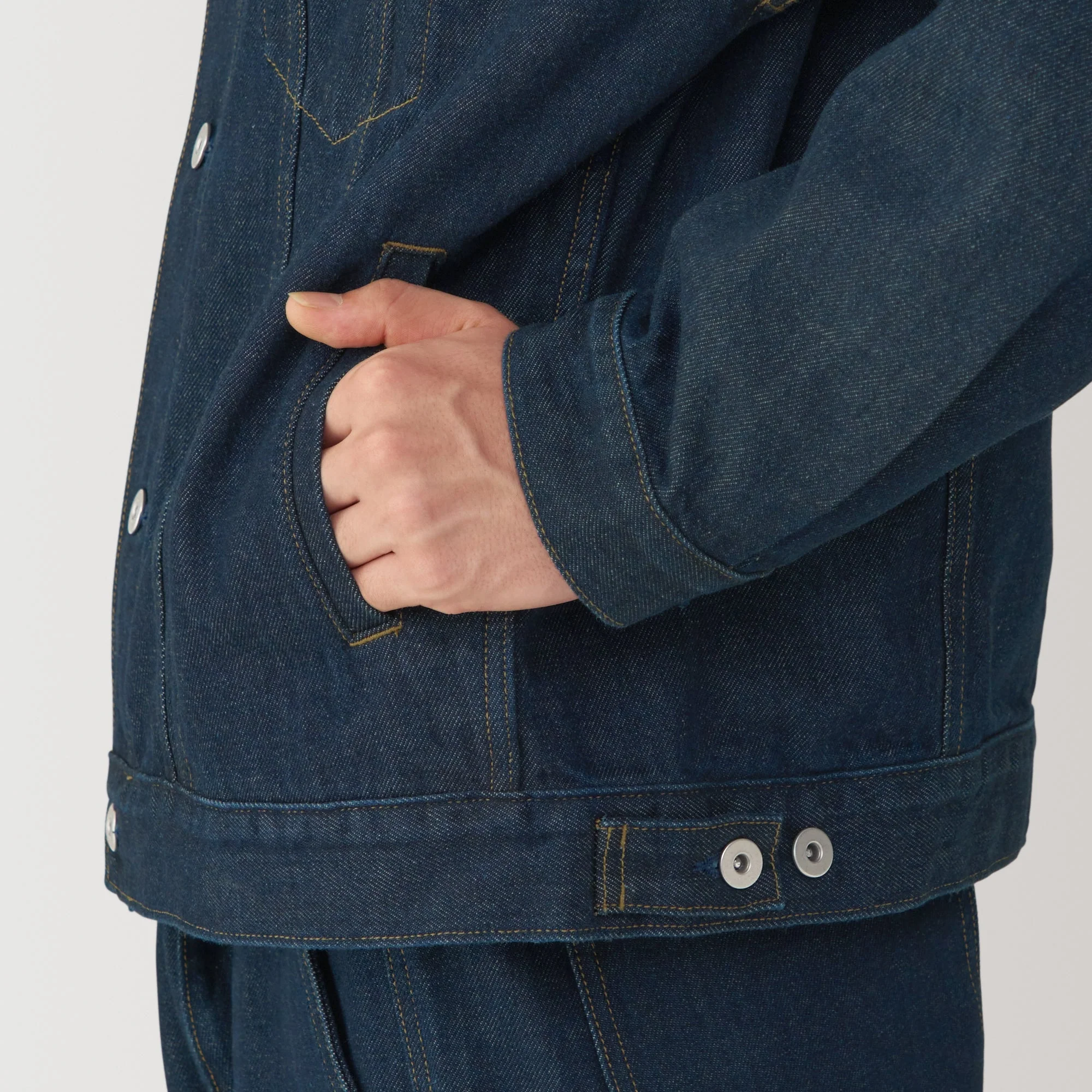 Men's Kapok Blend Denim Jacket - Image 8