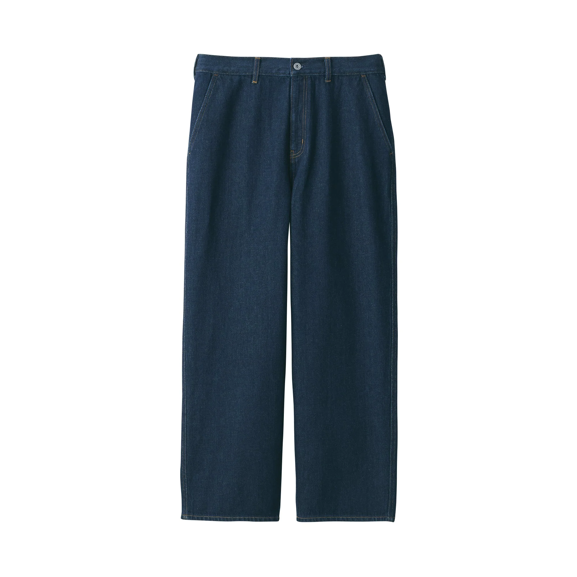 Men's Kapok Blend Denim Wide Pants - Image 2