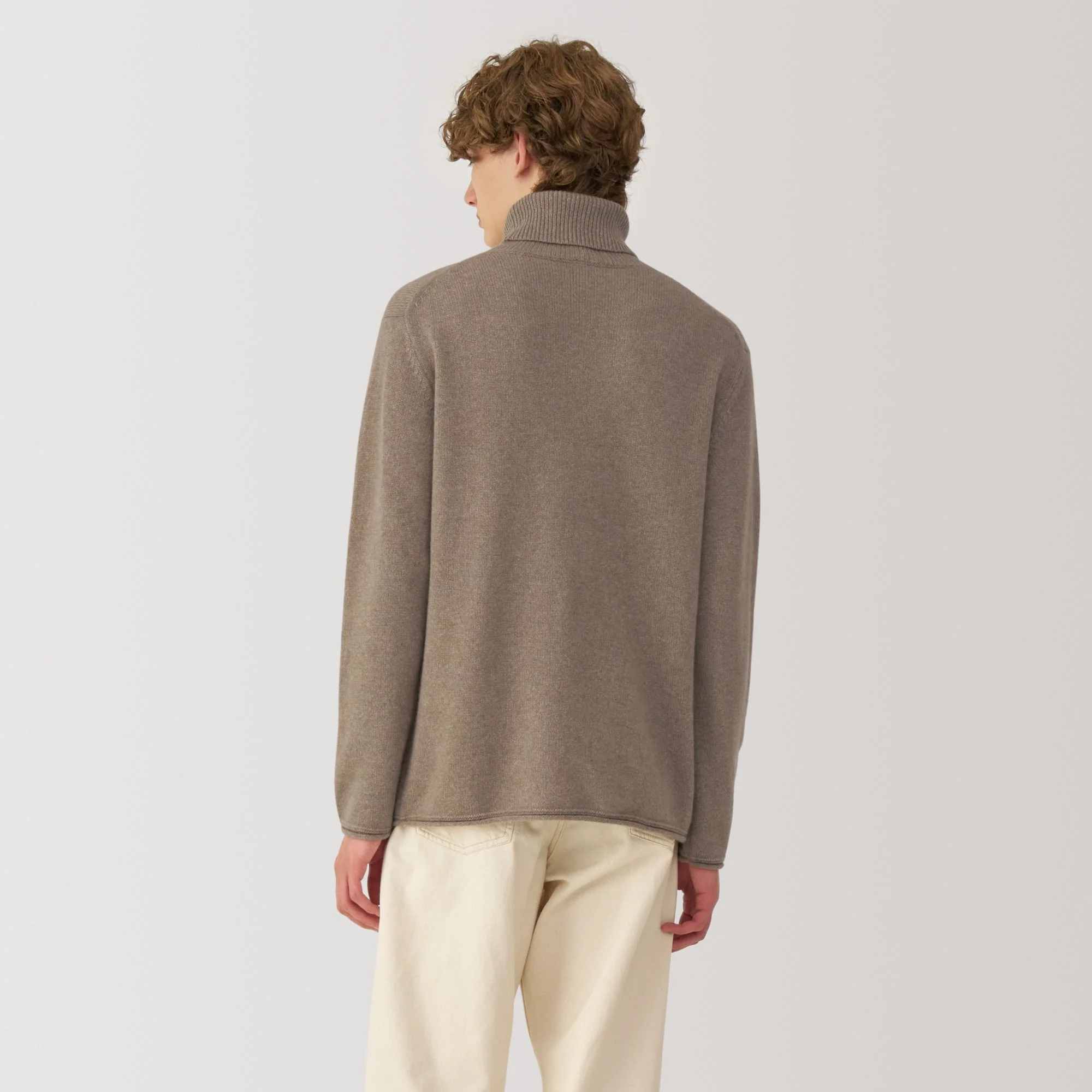 Labo Men's Natural Cashmere Turtleneck Sweater - Image 5