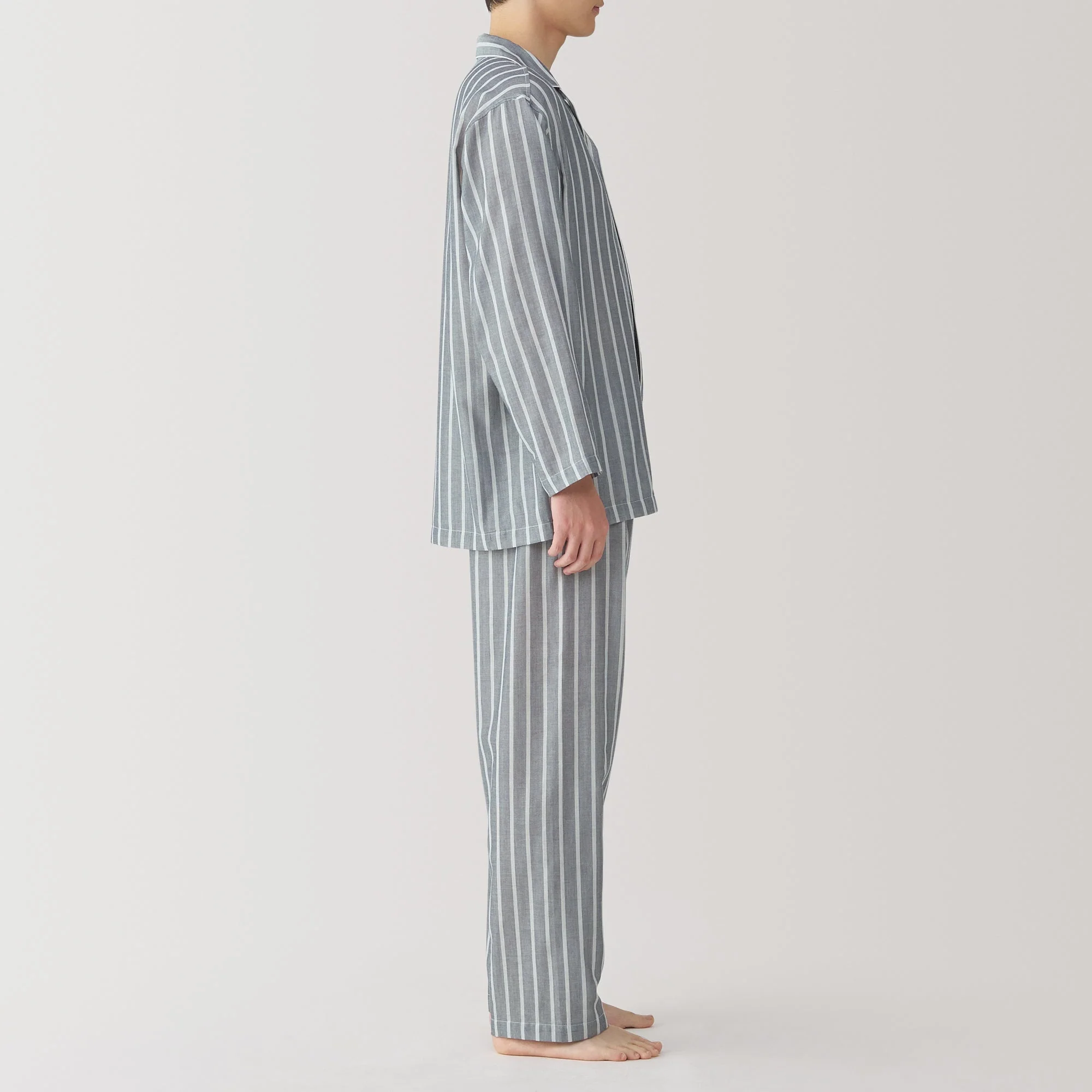 Men's Side Seamless Double Gauze Pajamas - Image 5