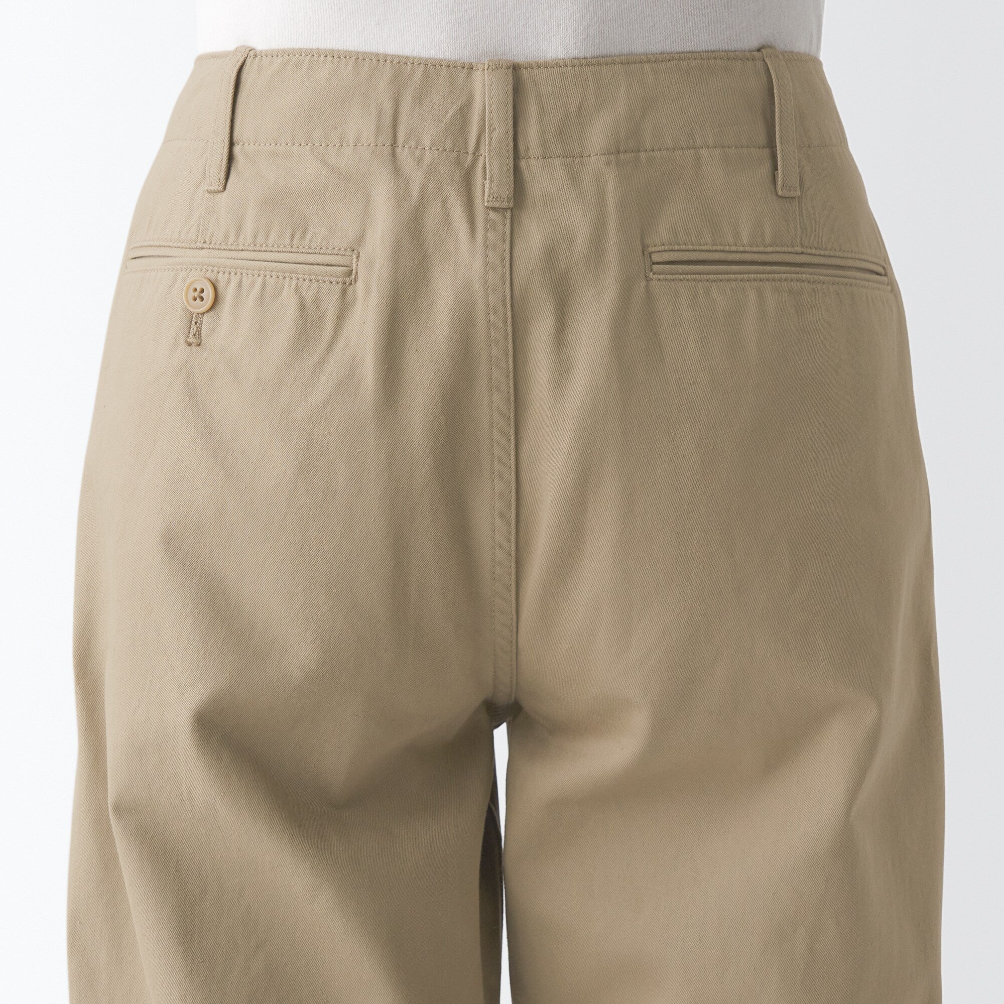 Men's Slub Yarn Chino Regular Pants (L 30inch / 76cm) - Image 17
