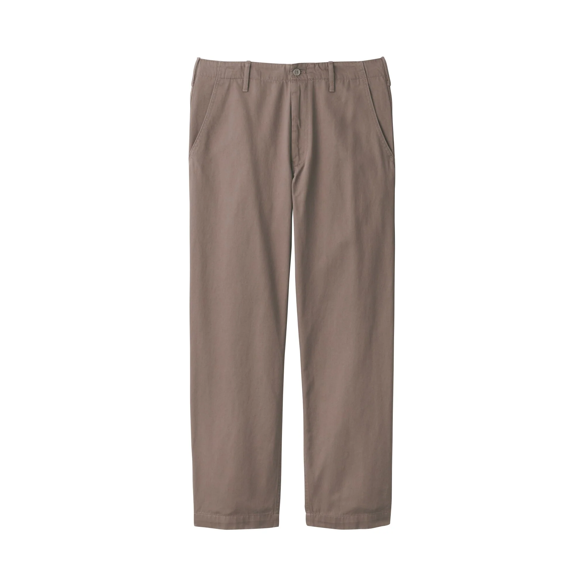 Men's Slub Yarn Chino Regular Pants (L 30inch / 76cm) - Image 2
