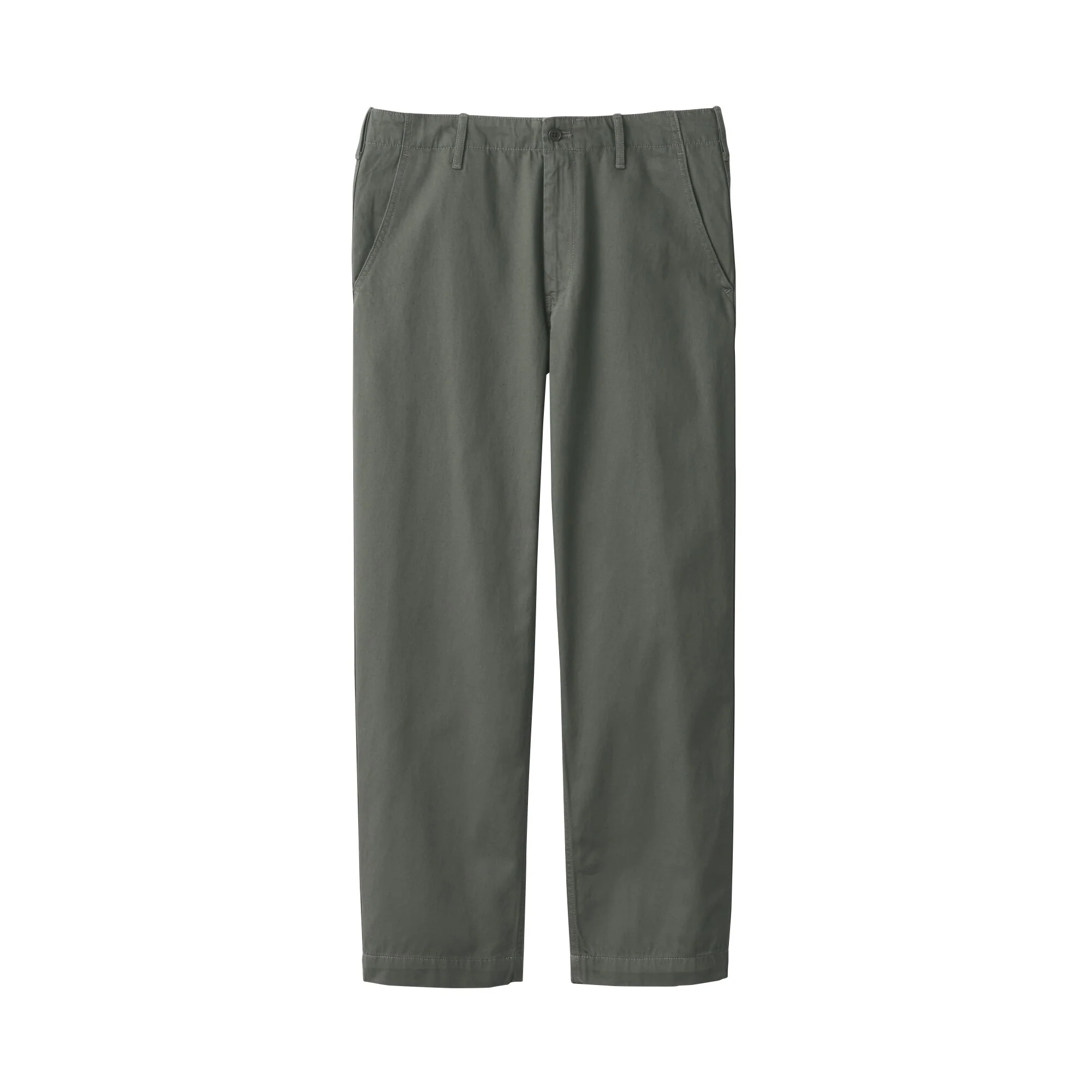 Men's Slub Yarn Chino Regular Pants (L 30inch / 76cm) - Image 20