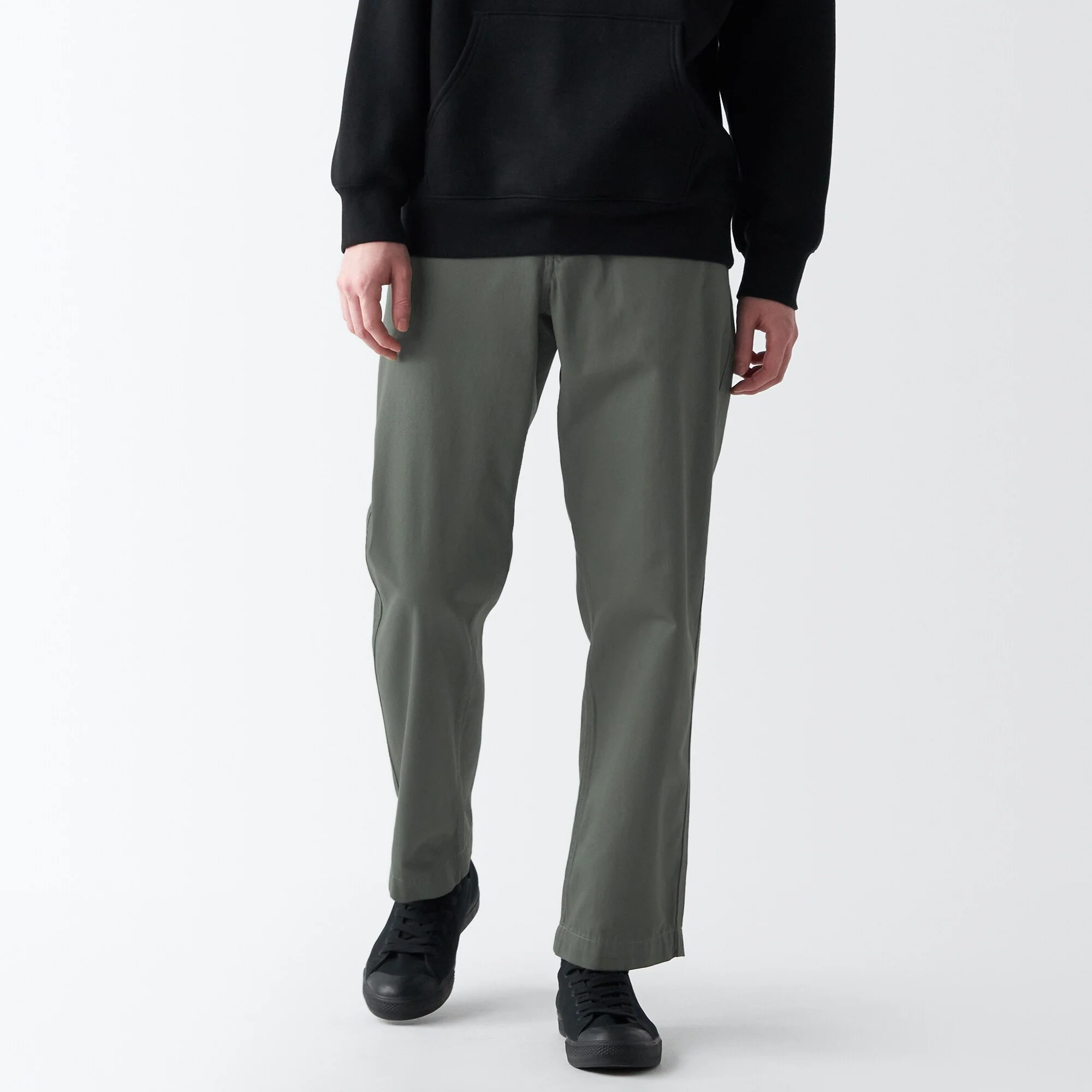 Men's Slub Yarn Chino Regular Pants (L 30inch / 76cm) - Image 21