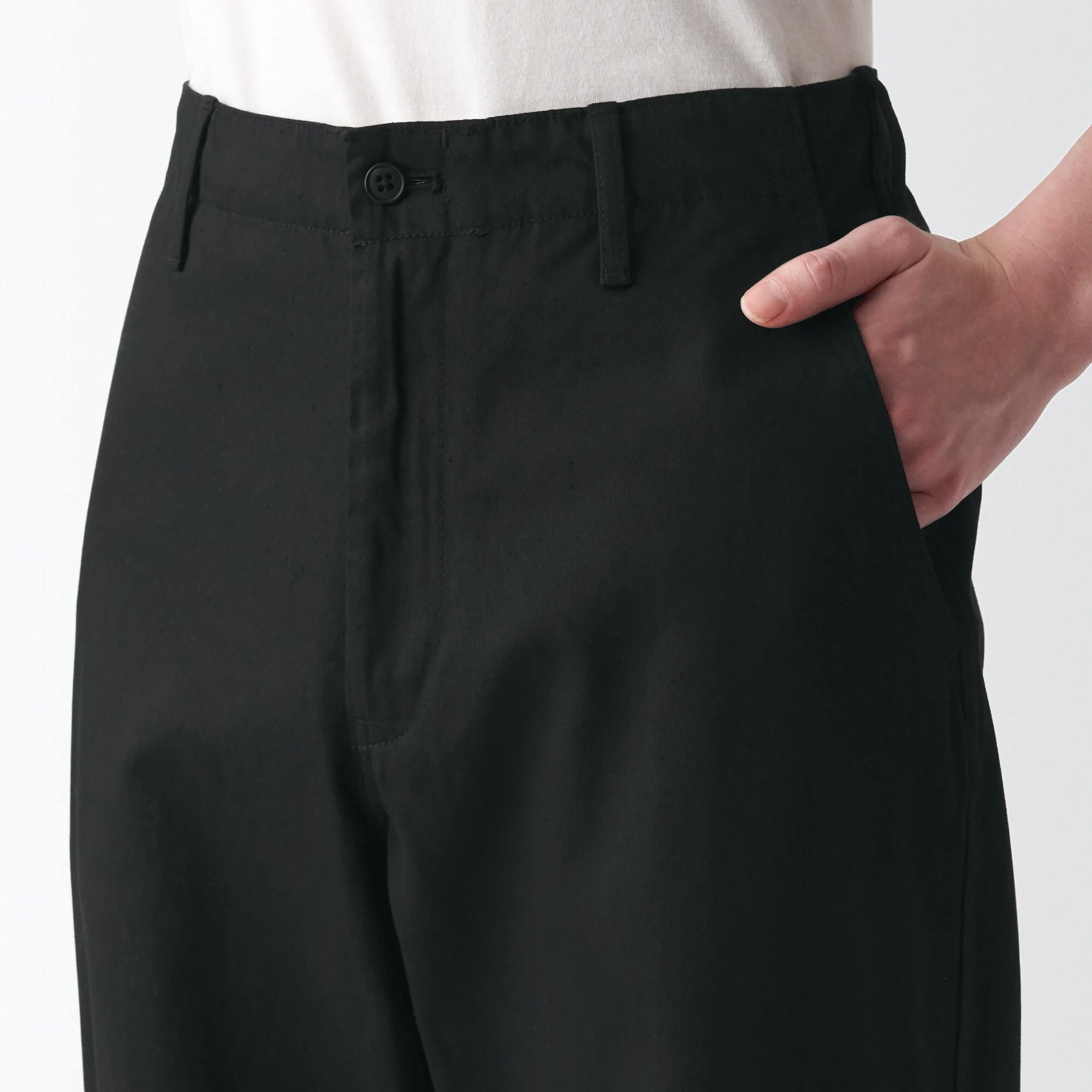 Men's Slub Yarn Chino Regular Pants (L 30inch / 76cm) - Image 34