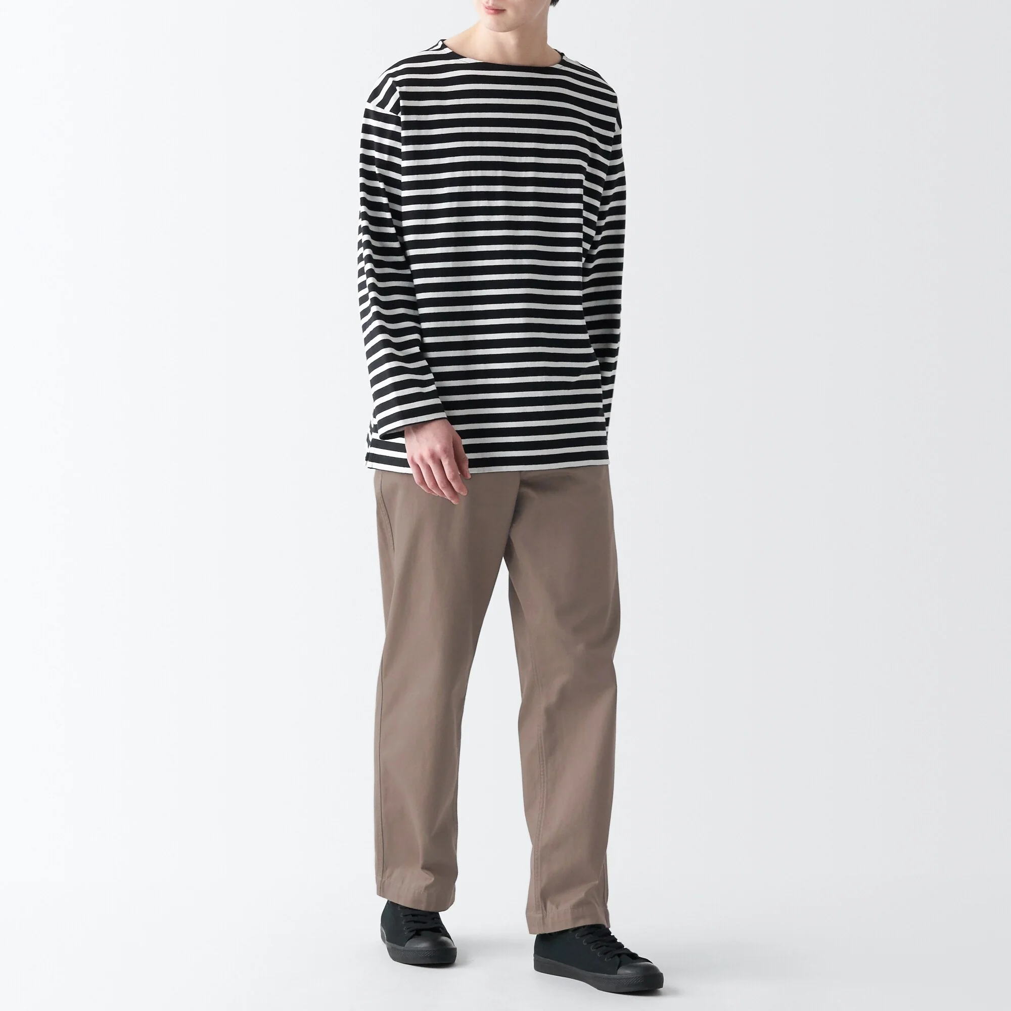 Men's Slub Yarn Chino Regular Pants (L 30inch / 76cm) - Image 4
