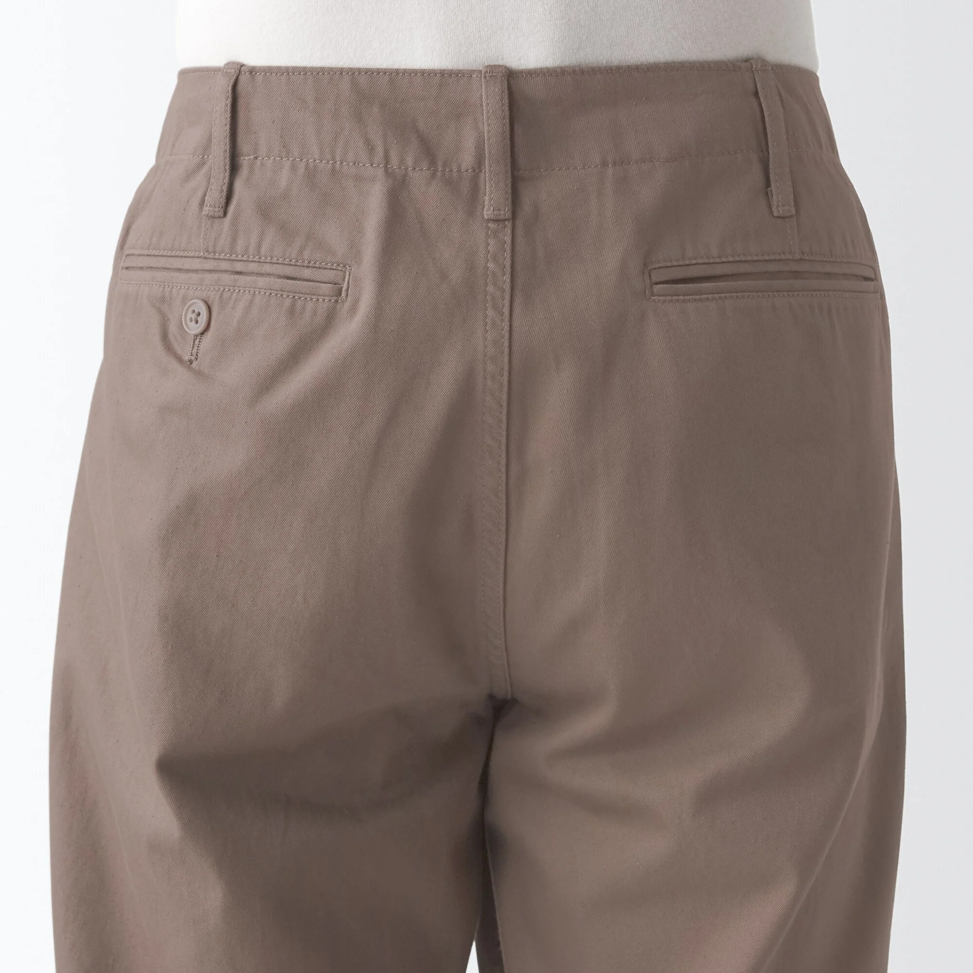 Men's Slub Yarn Chino Regular Pants (L 30inch / 76cm) - Image 8