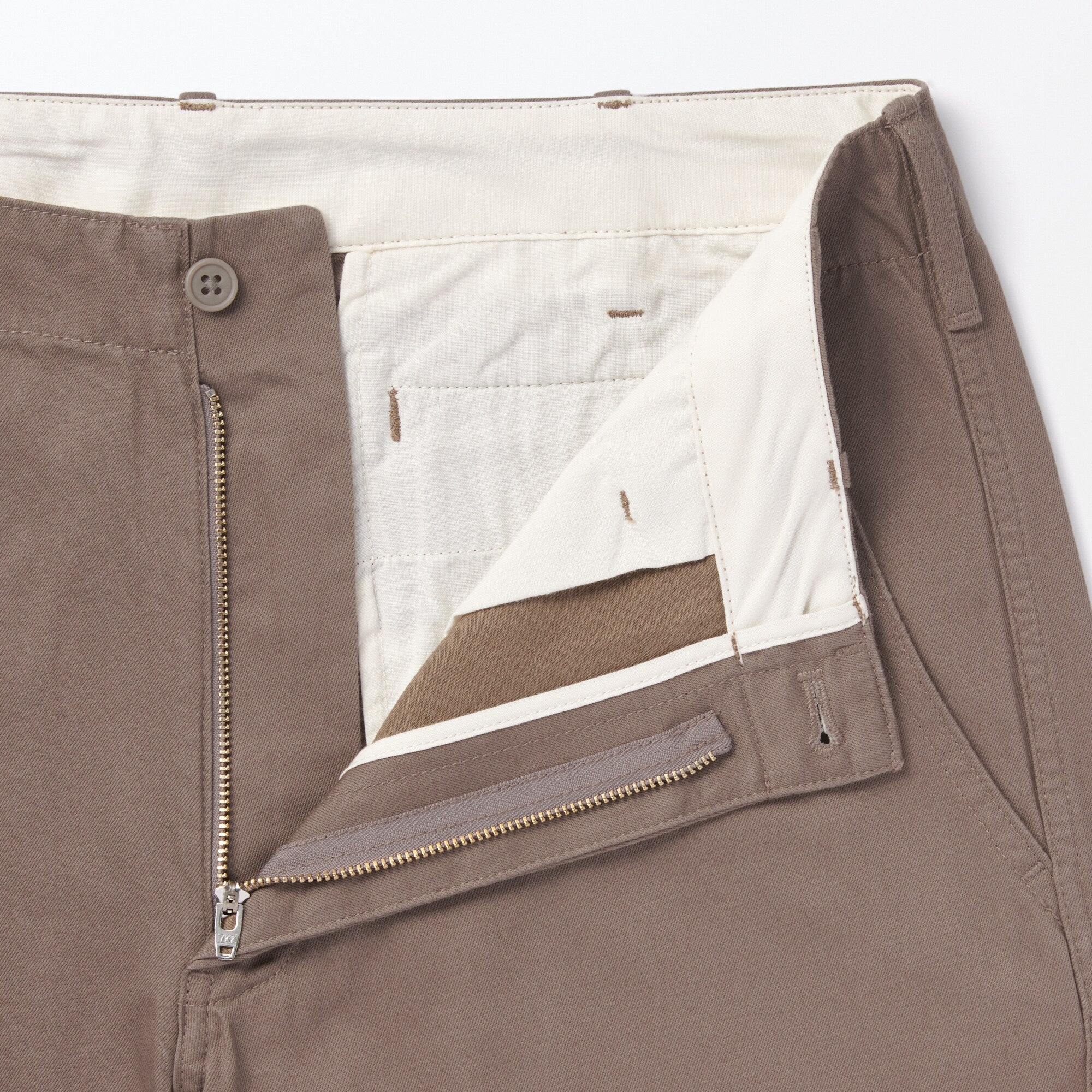 Men's Slub Yarn Chino Regular Pants (L 30inch / 76cm) - Image 9