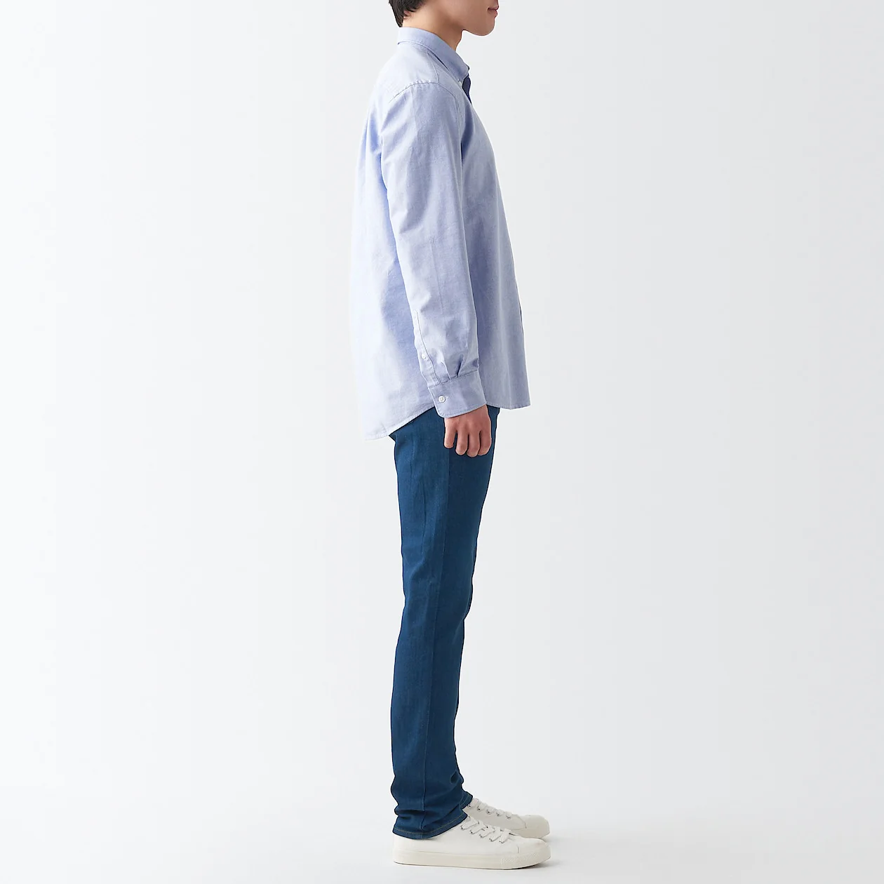 Men's Stretch Denim Slim Pants Blue (L 32inch / 82cm) - Image 5