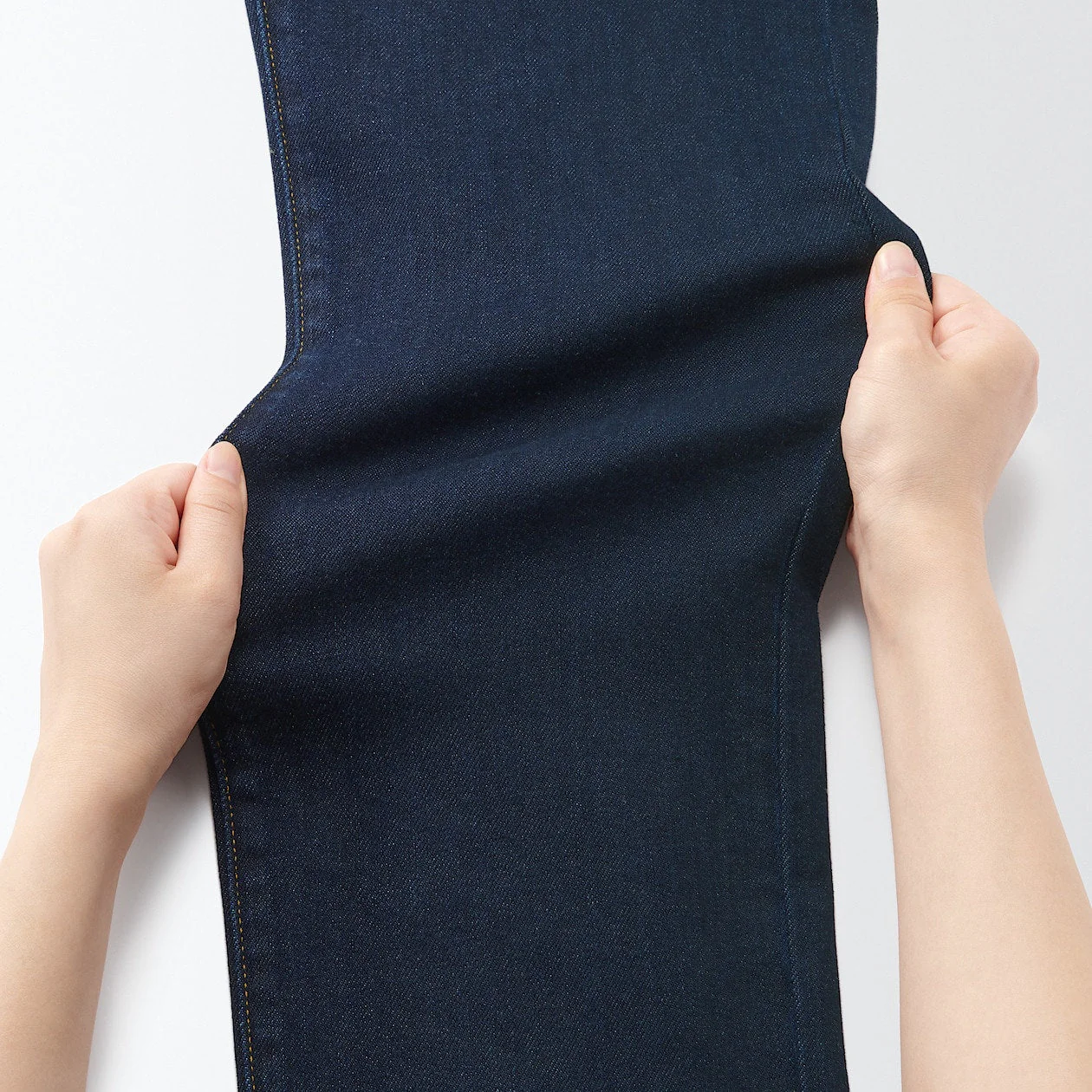 Men's Stretch Denim Slim Pants Dark Navy (L 30inch / 76cm) - Image 11