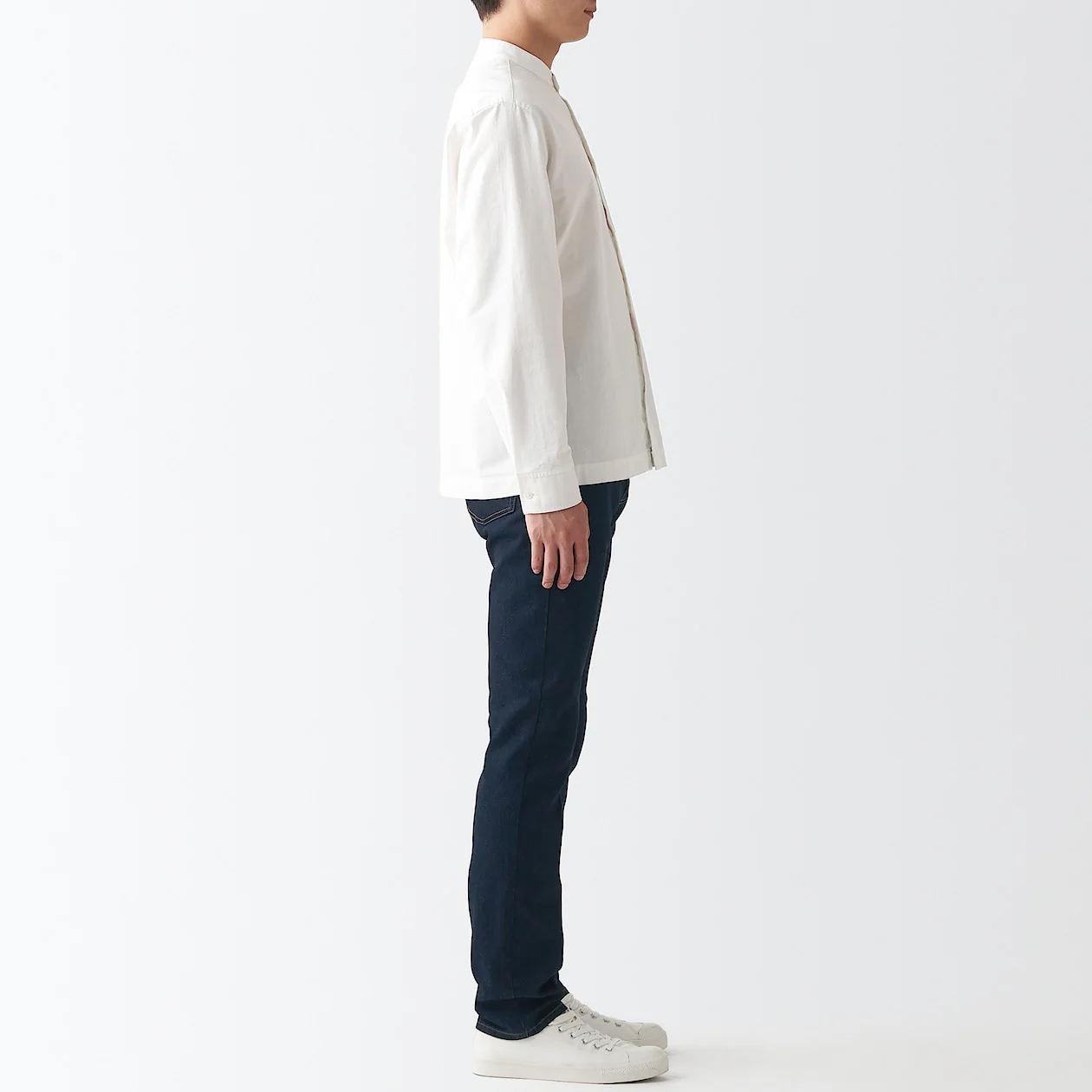 Men's Stretch Denim Slim Pants Dark Navy (L 32inch / 82cm) - Image 5