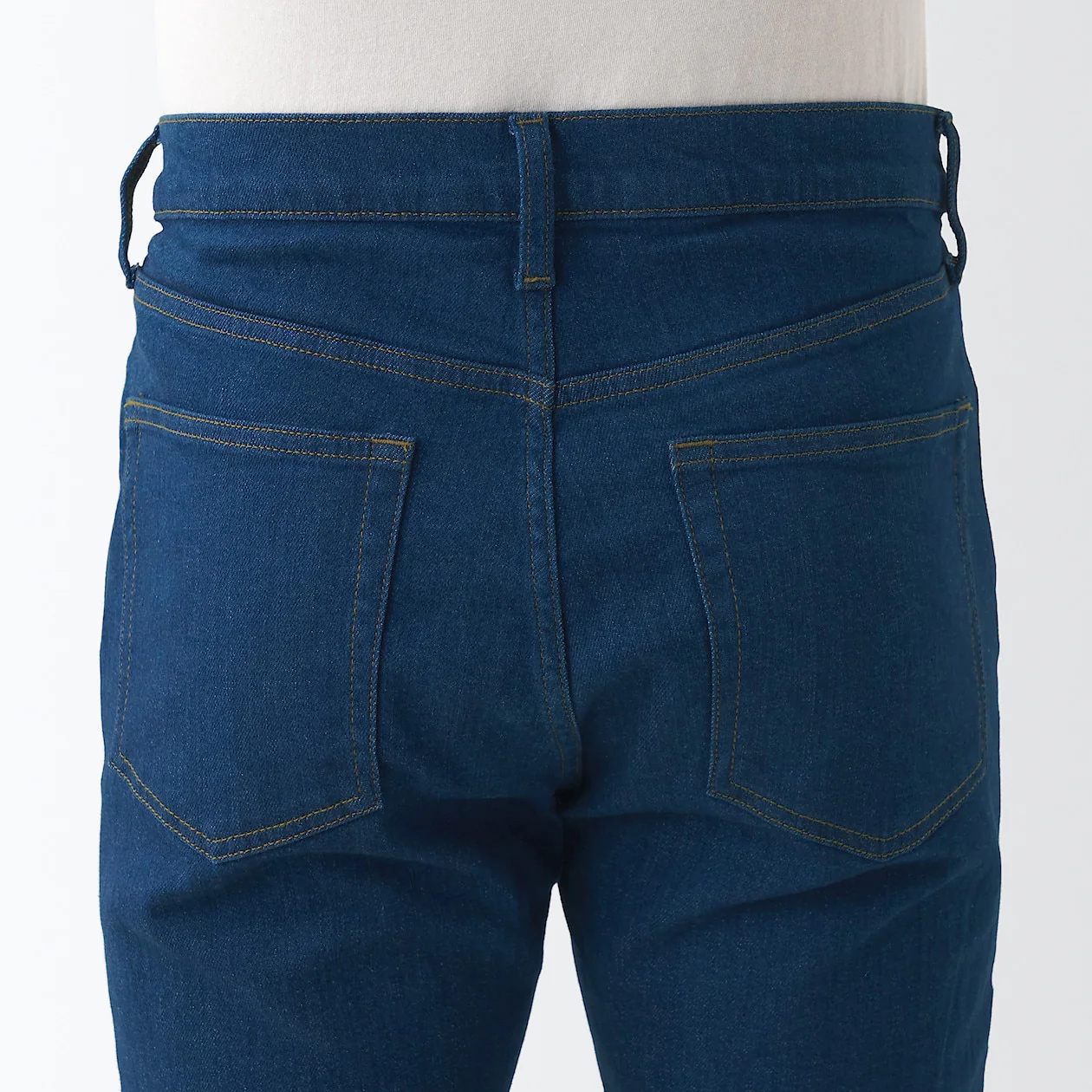 Men's Stretch Denim Slim Pants Blue (L 30inch / 76cm) - Image 8