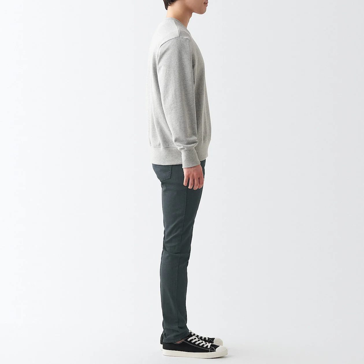 Men's Super Stretch Denim Skinny Pants Charcoal Grey (L 30inch / 76cm) - Image 5